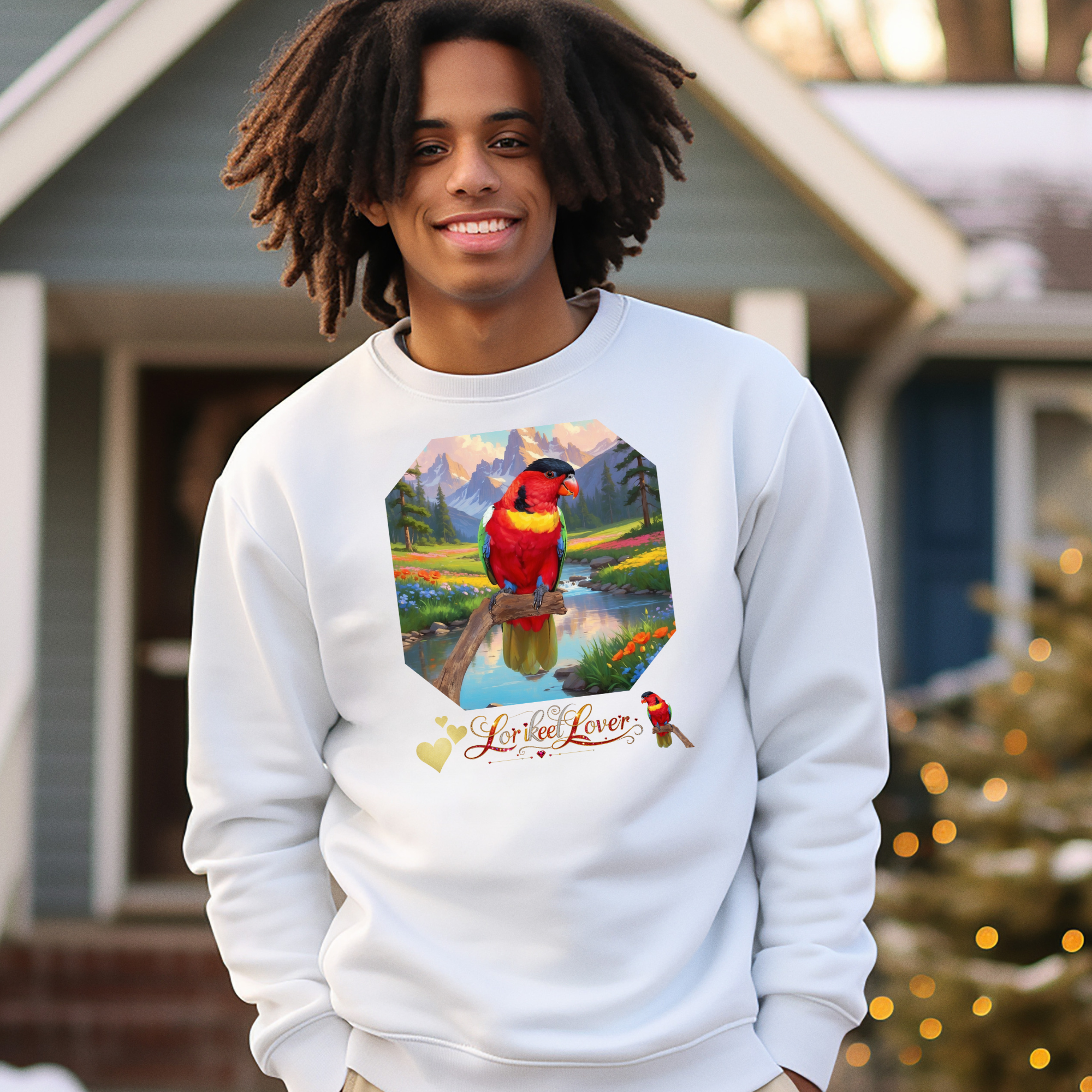Red Lorikeet Lover Sweatshirt
