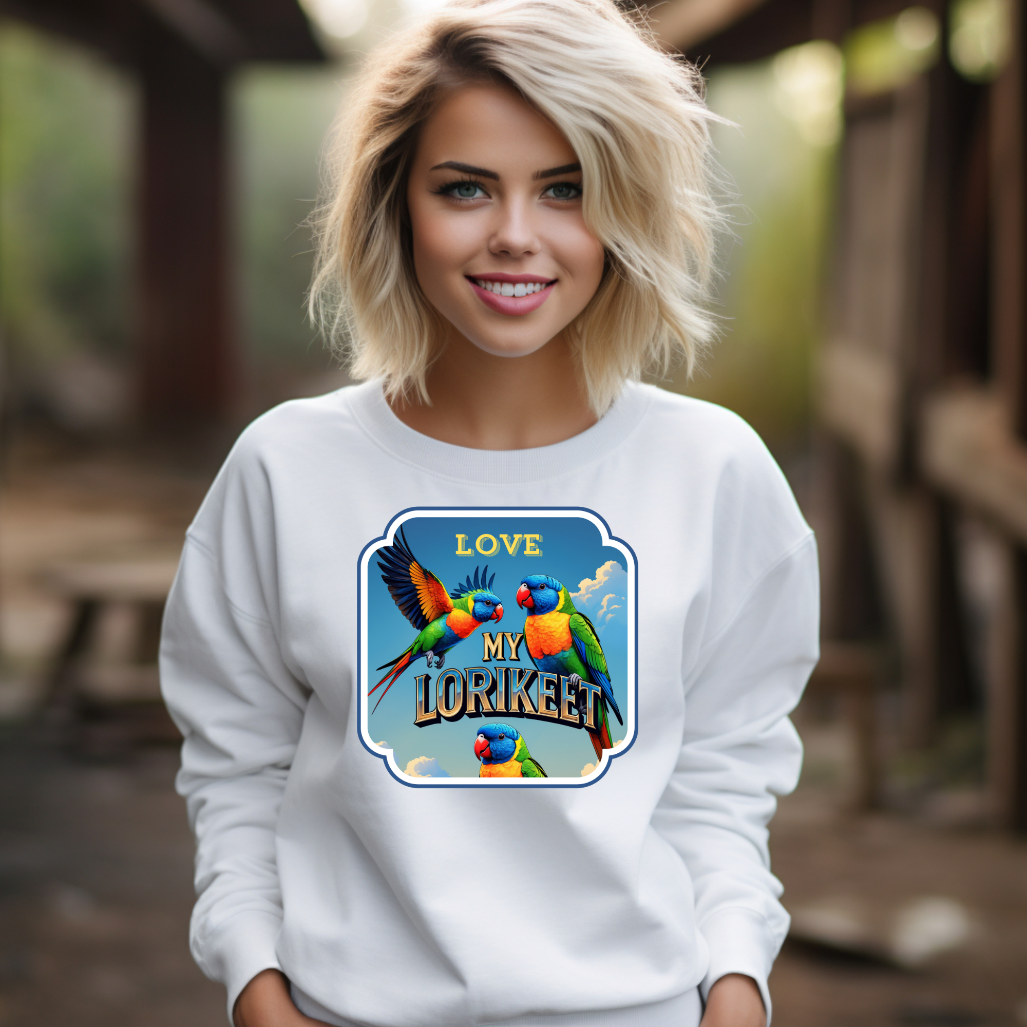 Love My Rainbow Lorikeet Sweatshirt