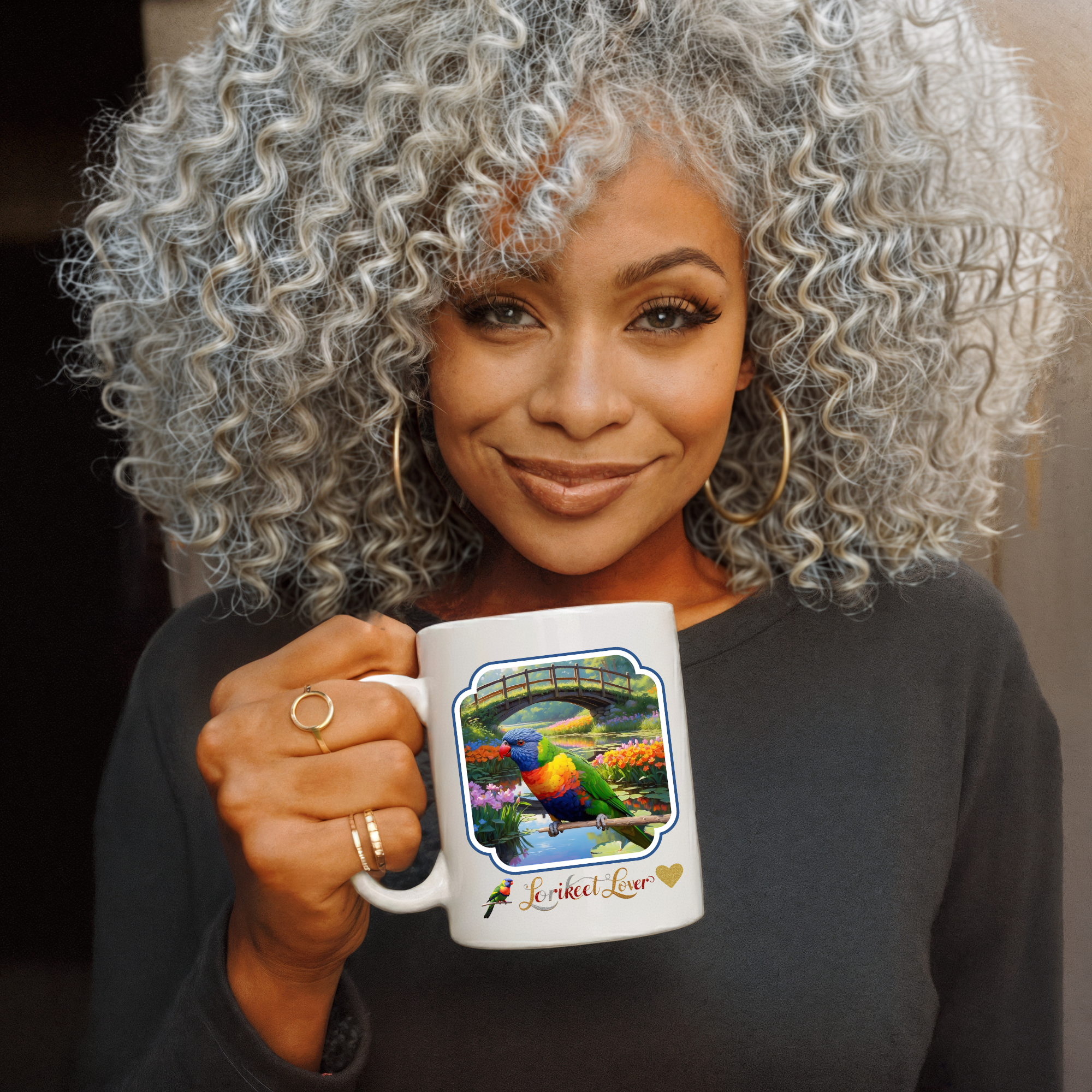 Lorikeet Lover Bridge Scenic Mug