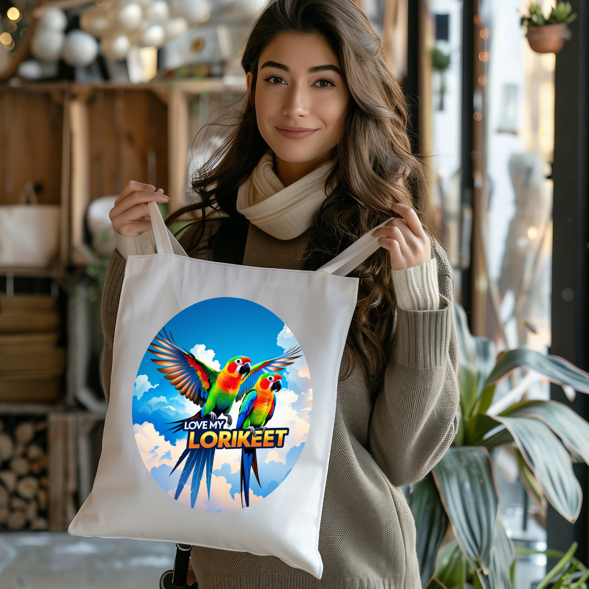 Love My Lorikeet Tote Bag
