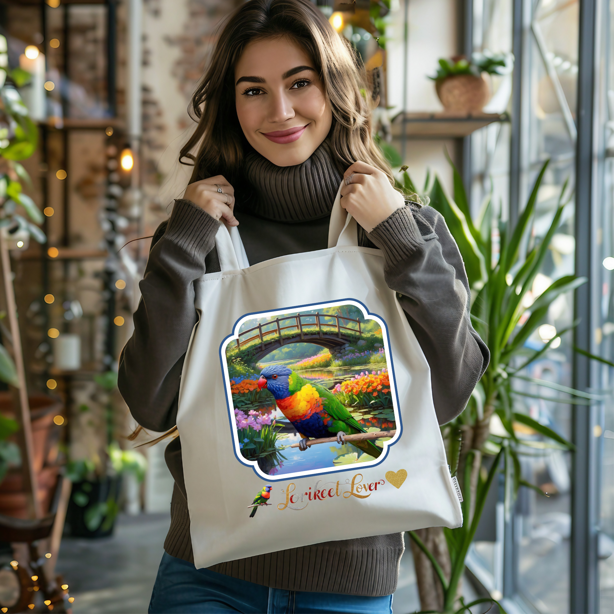 Rainbow Lorikeet Lover Tote Bag