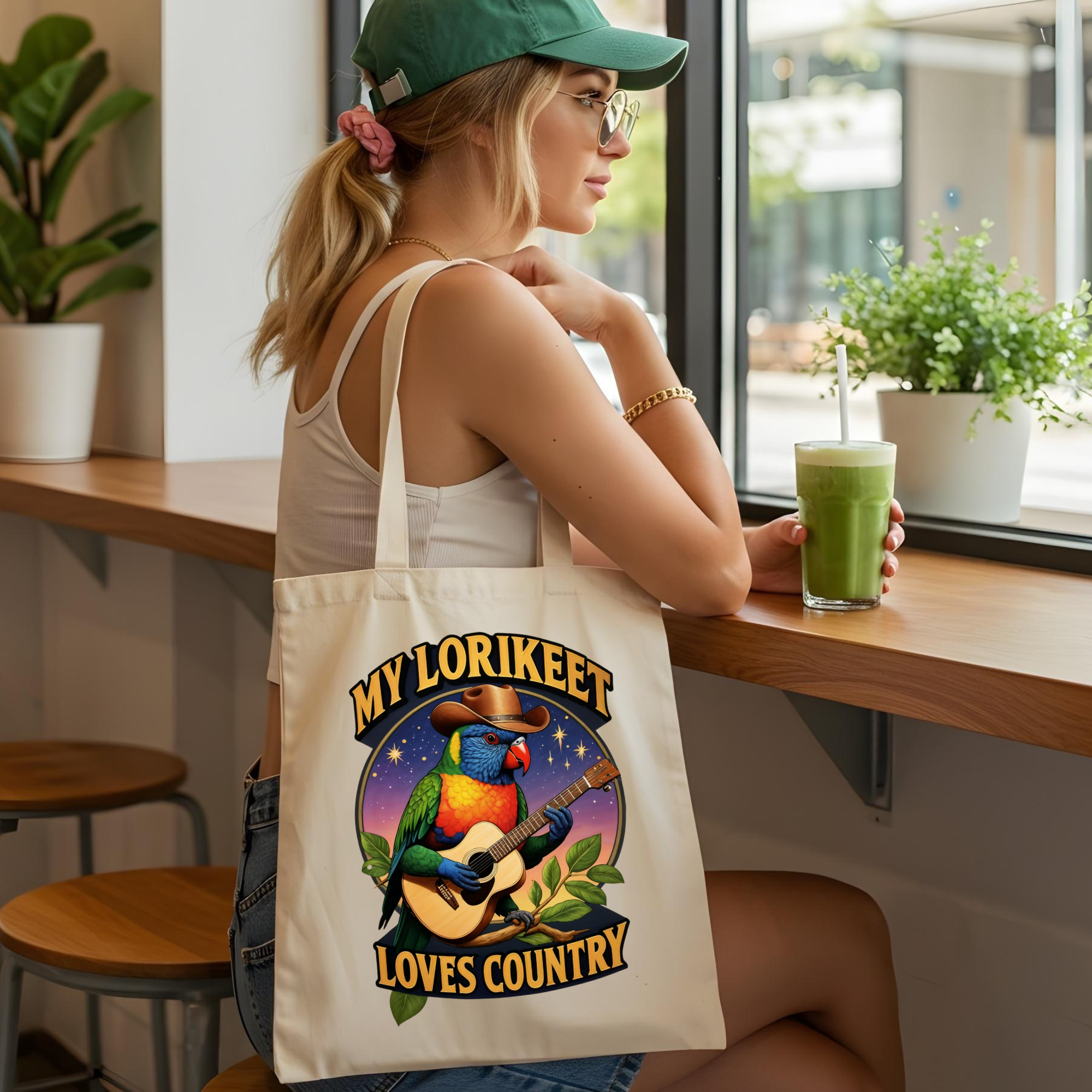 My Lorikeet Loves Country Tote Bag