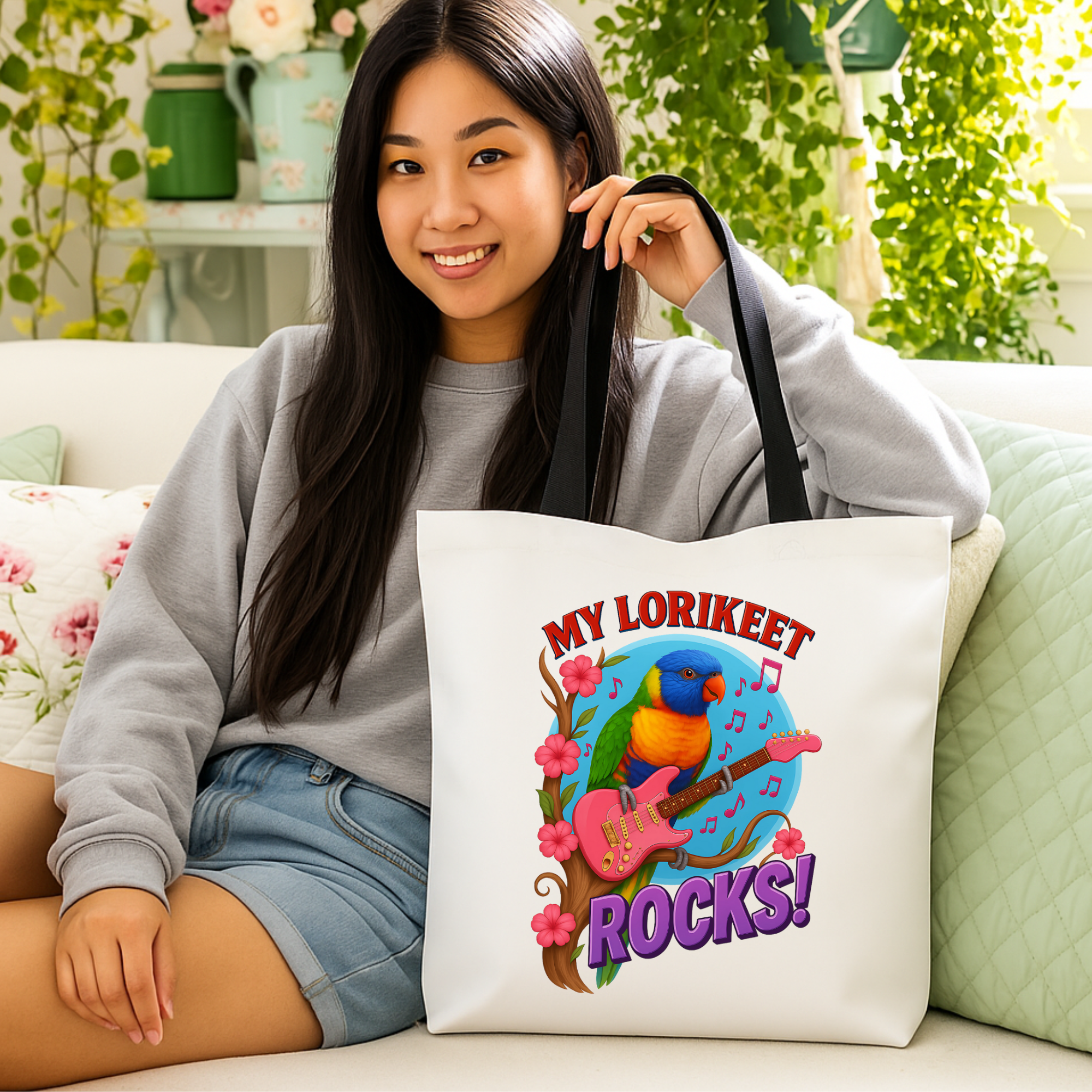 My Lorikeet Rocks Tote Bag