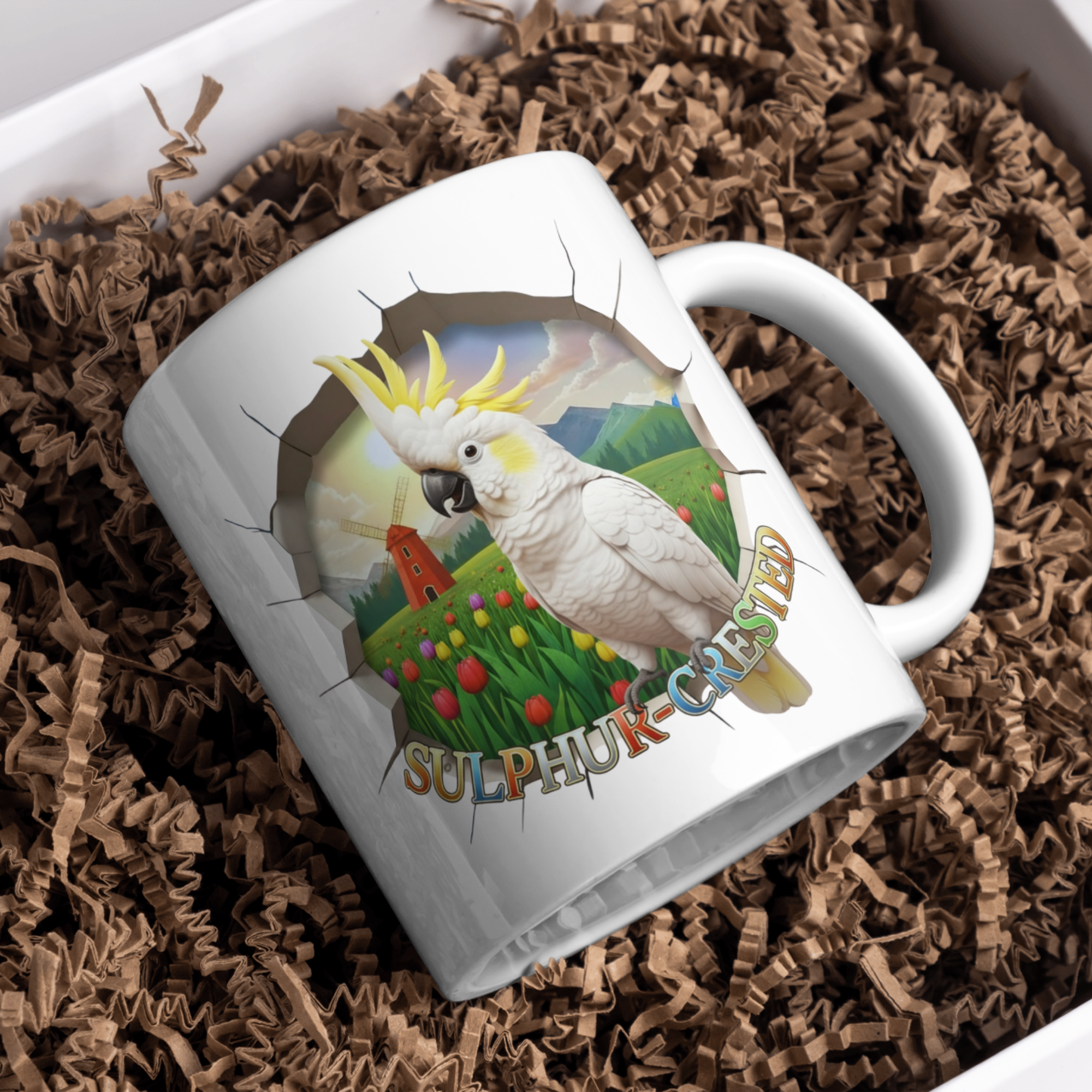 Sulphur Crested Tulip Field Mug