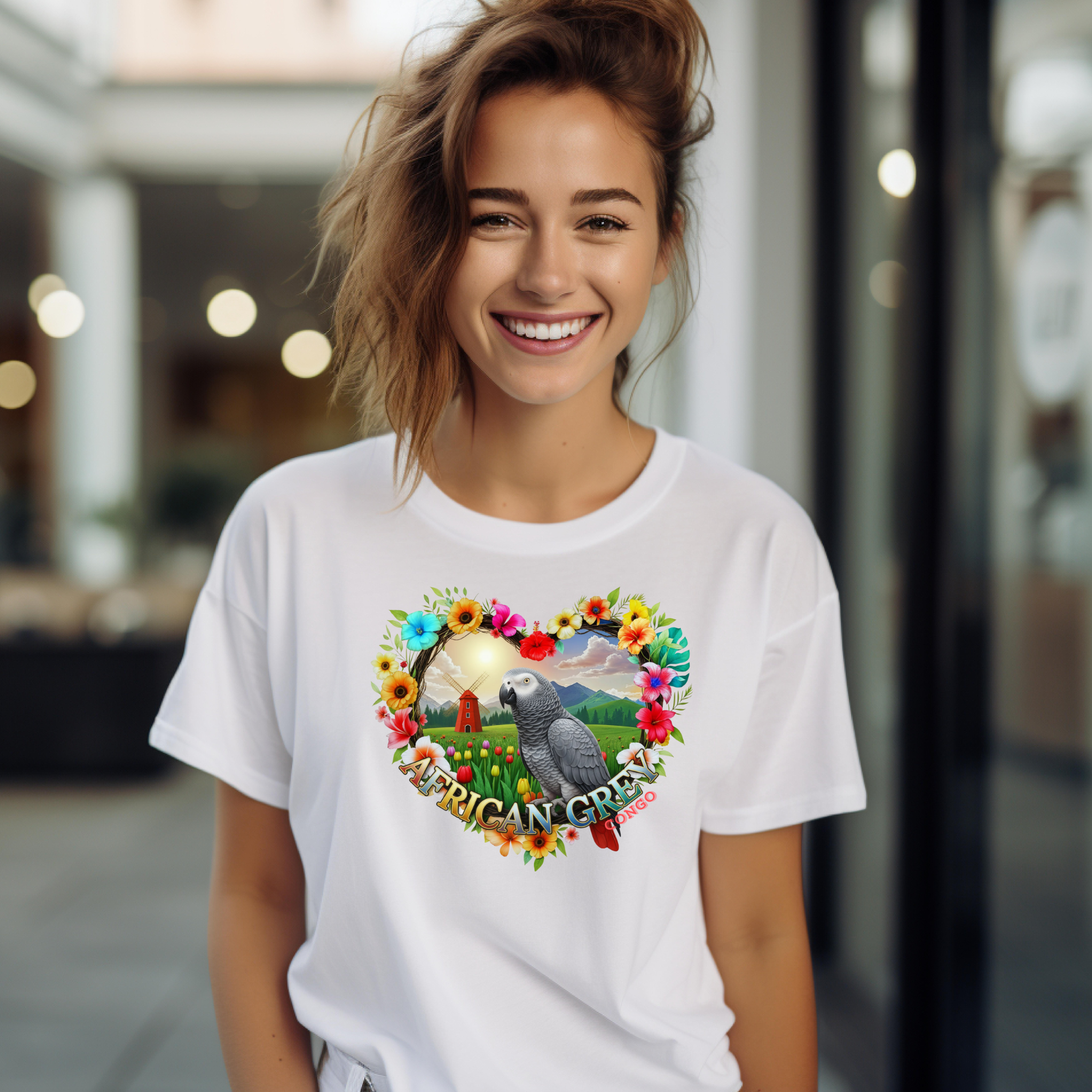 African Grey Congo Nature T‑Shirt