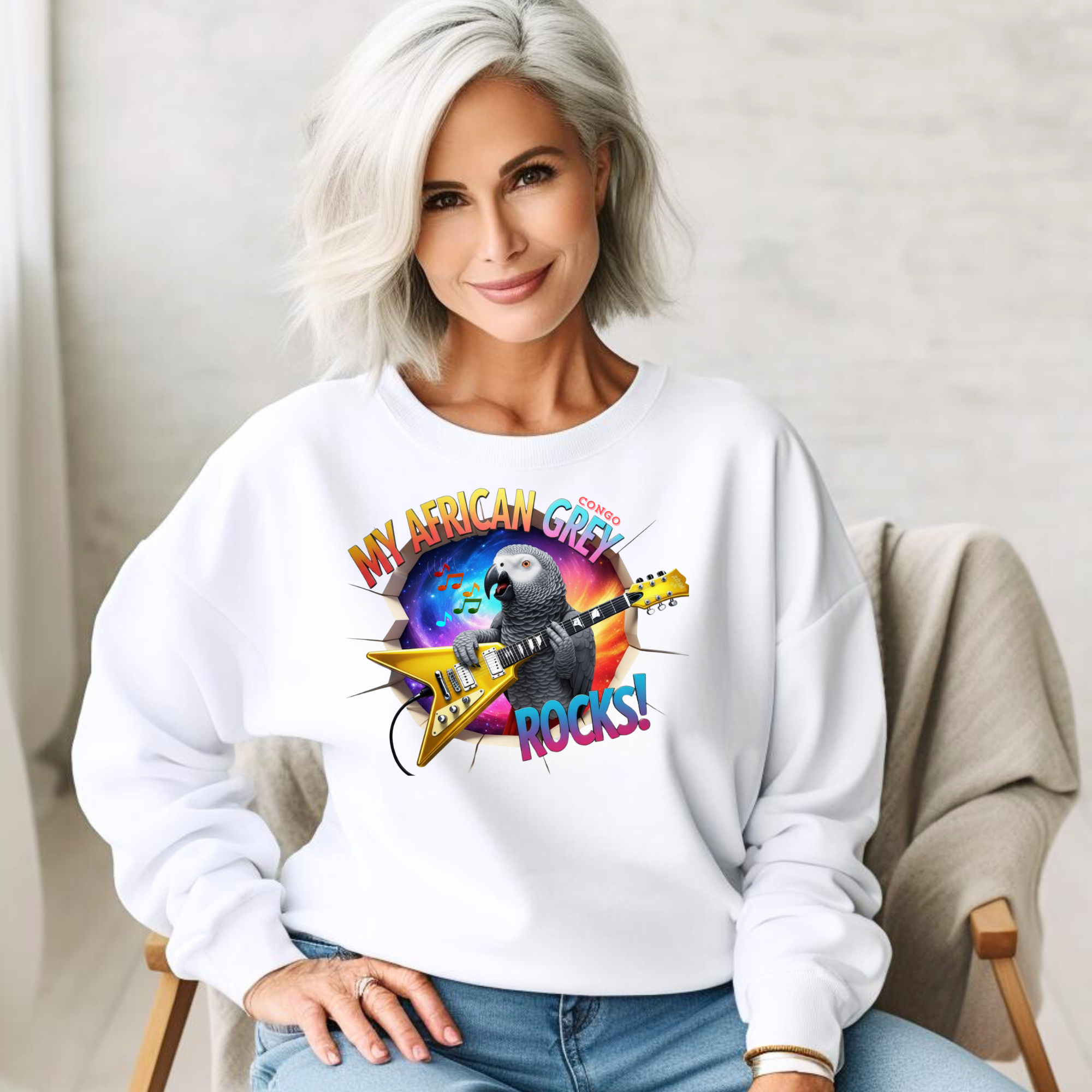 My African Grey Rocks Sweatshirt
