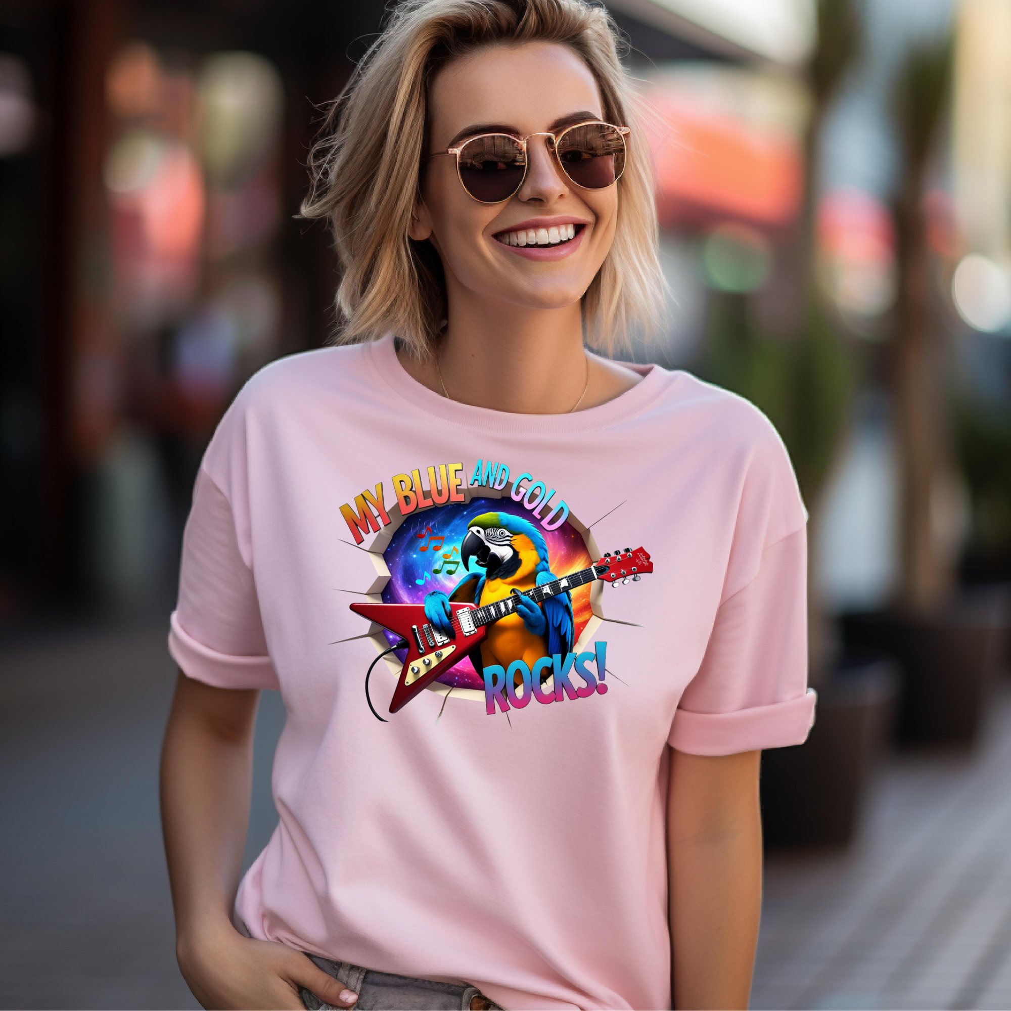 Blue And Gold Rocks T-Shirt