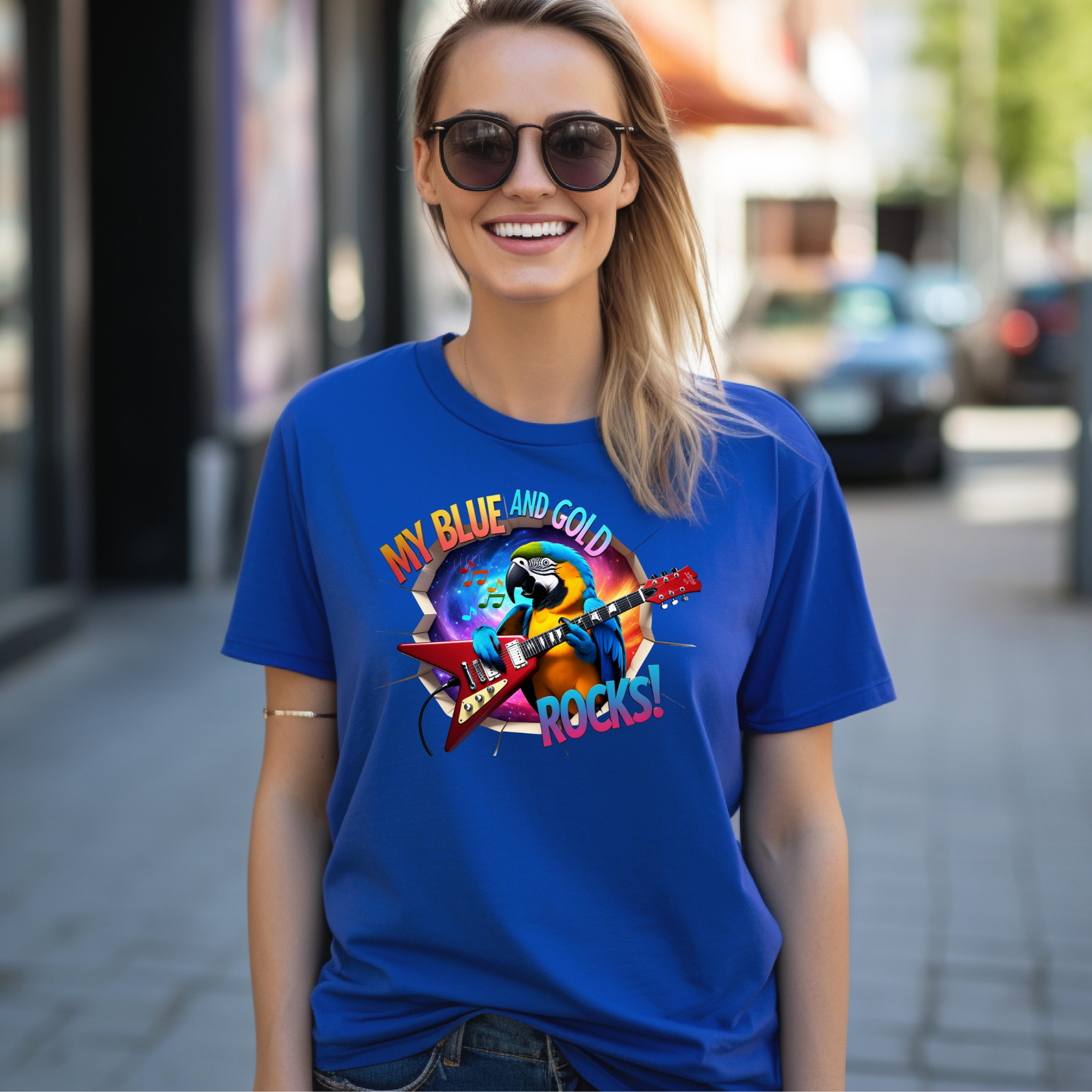 Blue And Gold Rocks T-Shirt