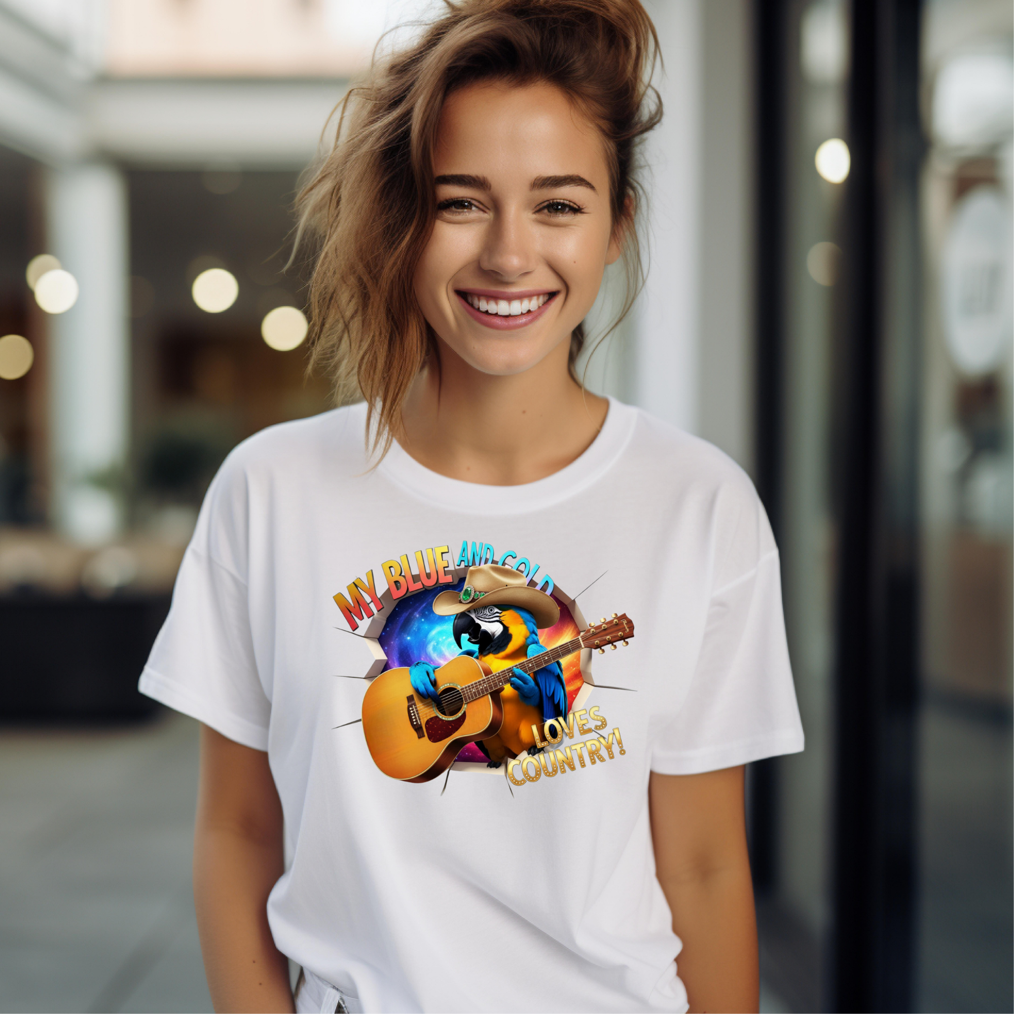 Blue And Gold Loves Country T-Shirt