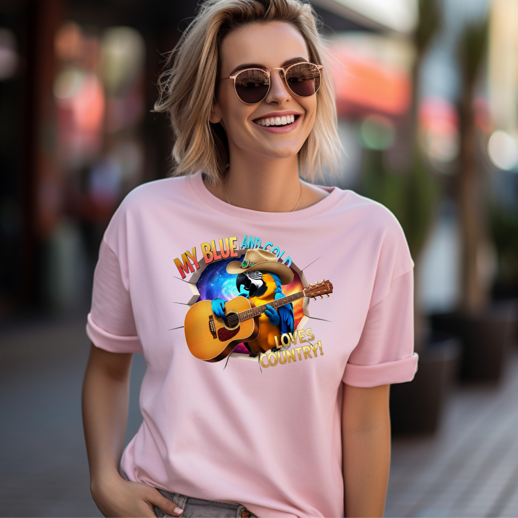 Blue And Gold Loves Country T-Shirt