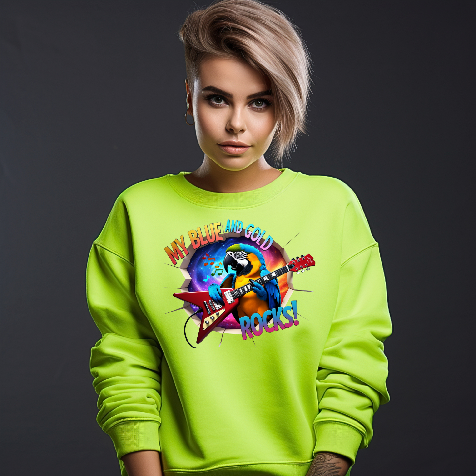 Blue And Gold Rocks Sweatshirt