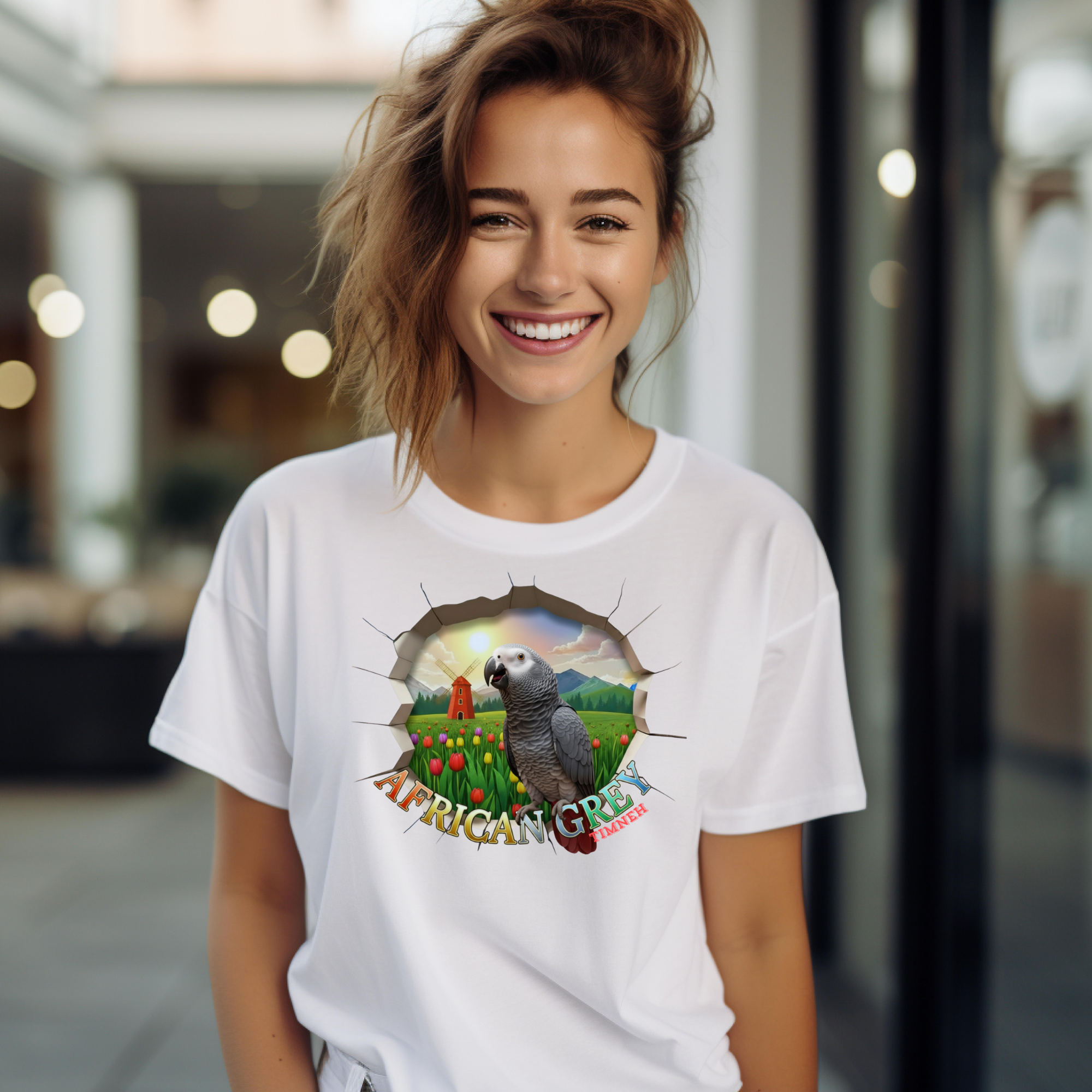 African Grey Timneh Nature T-Shirt