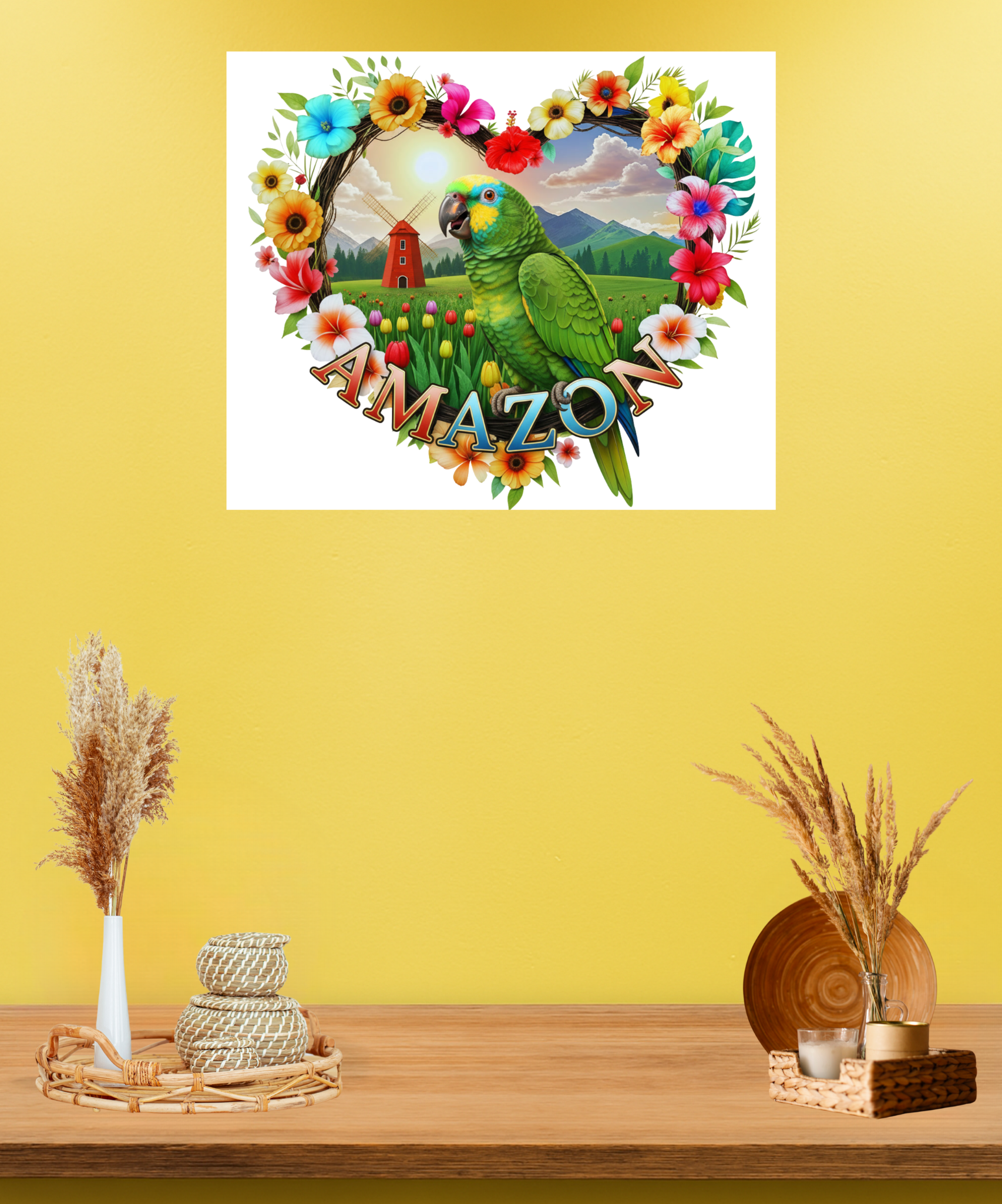 Amazon Floral Wall-Hanging