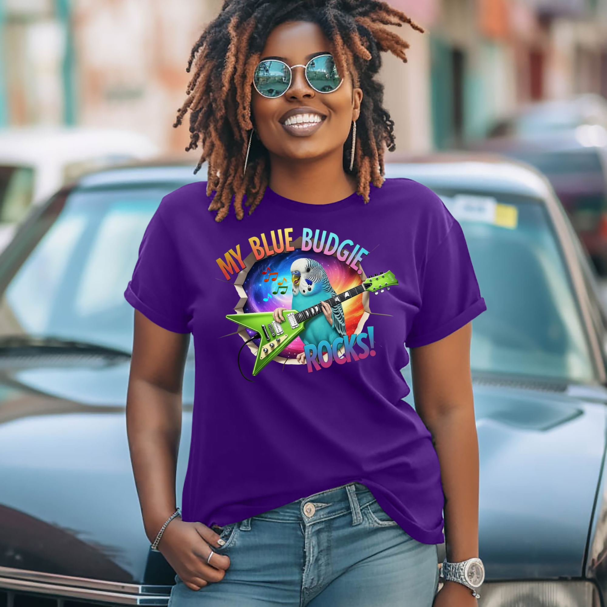 My Blue Budgie Rocks T-Shirt
