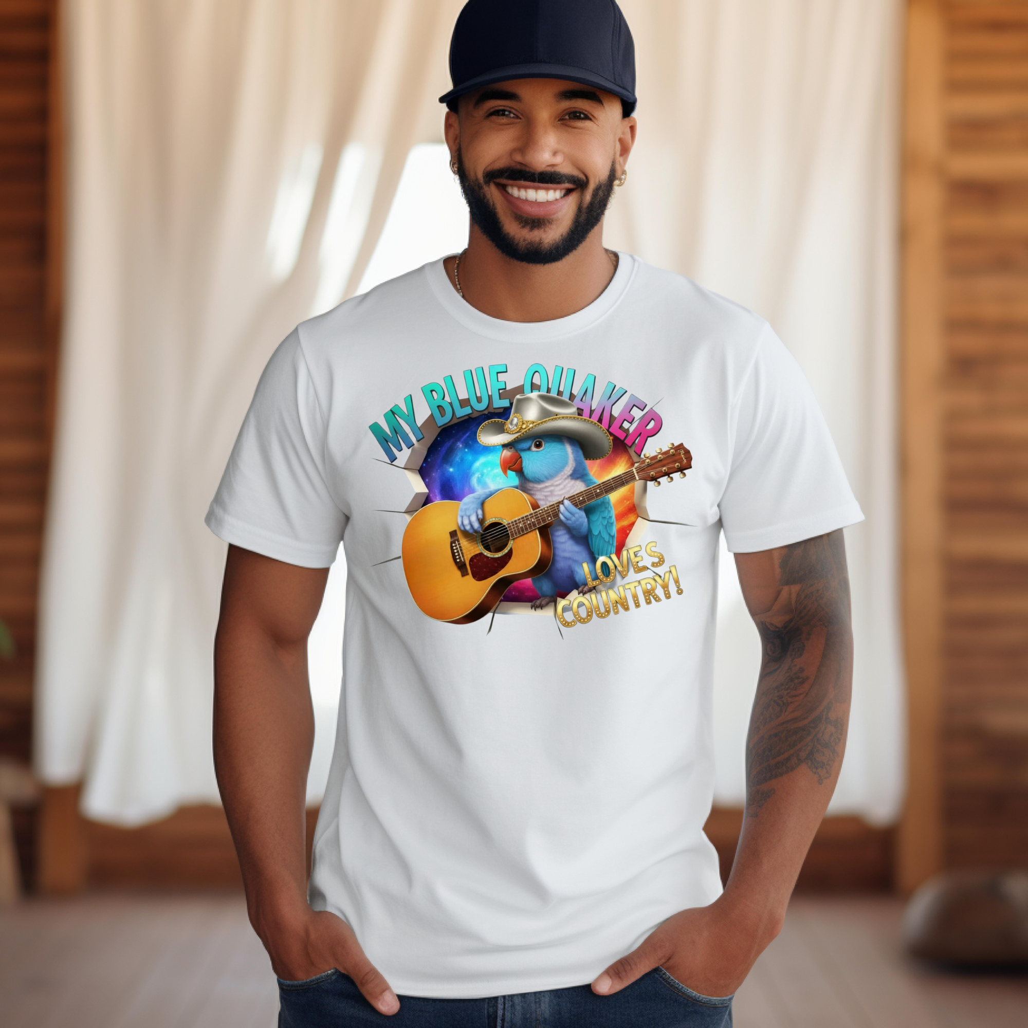 Blue Quaker Loves Country T-Shirt