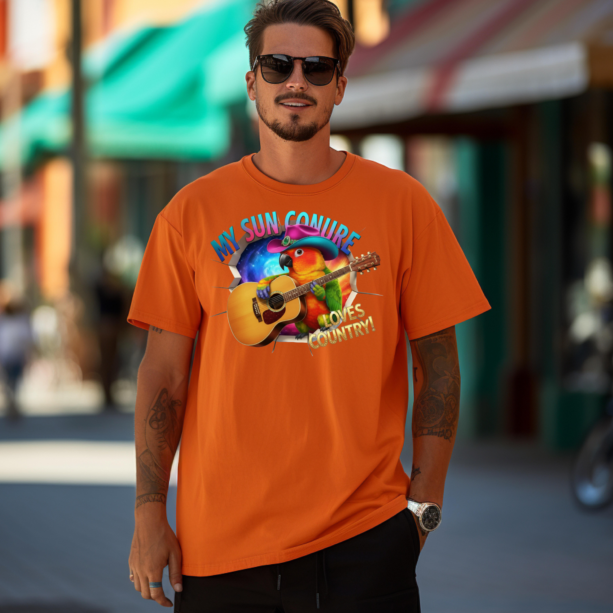 Sun Conure Loves Country T-Shirt