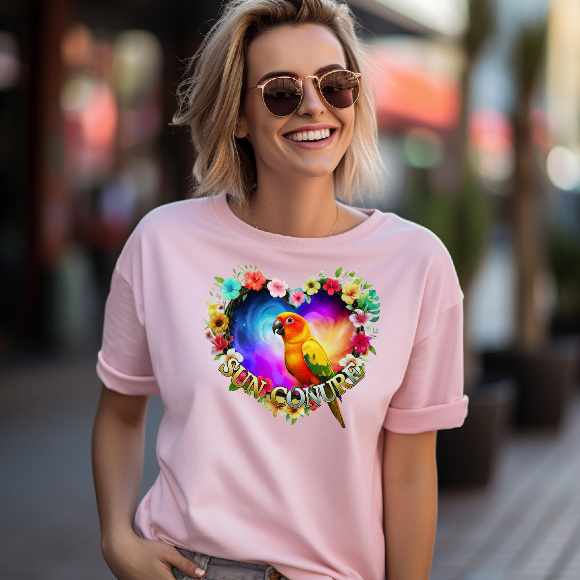 Galaxy Heart Sun Conure T-Shirt