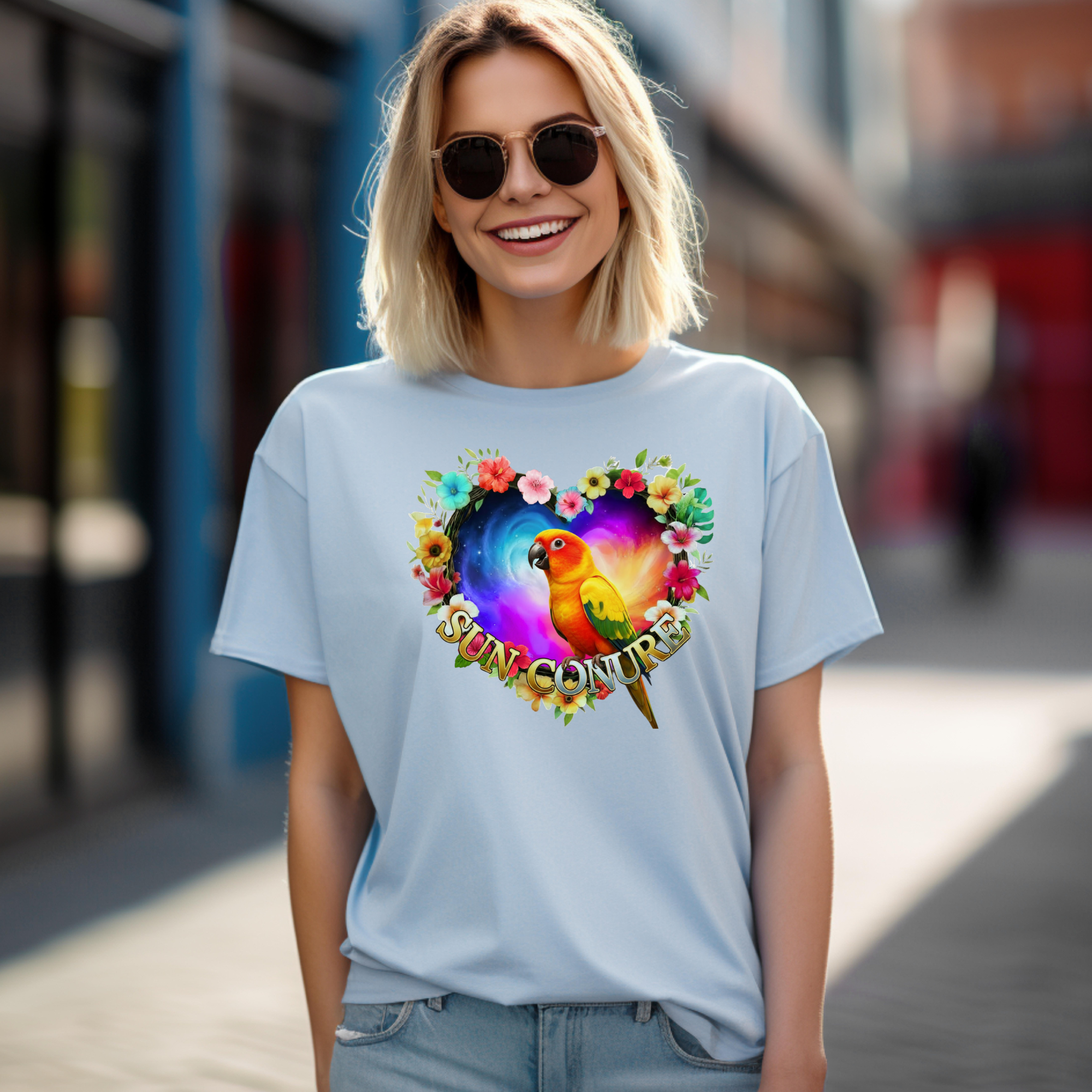 Galaxy Heart Sun Conure T-Shirt