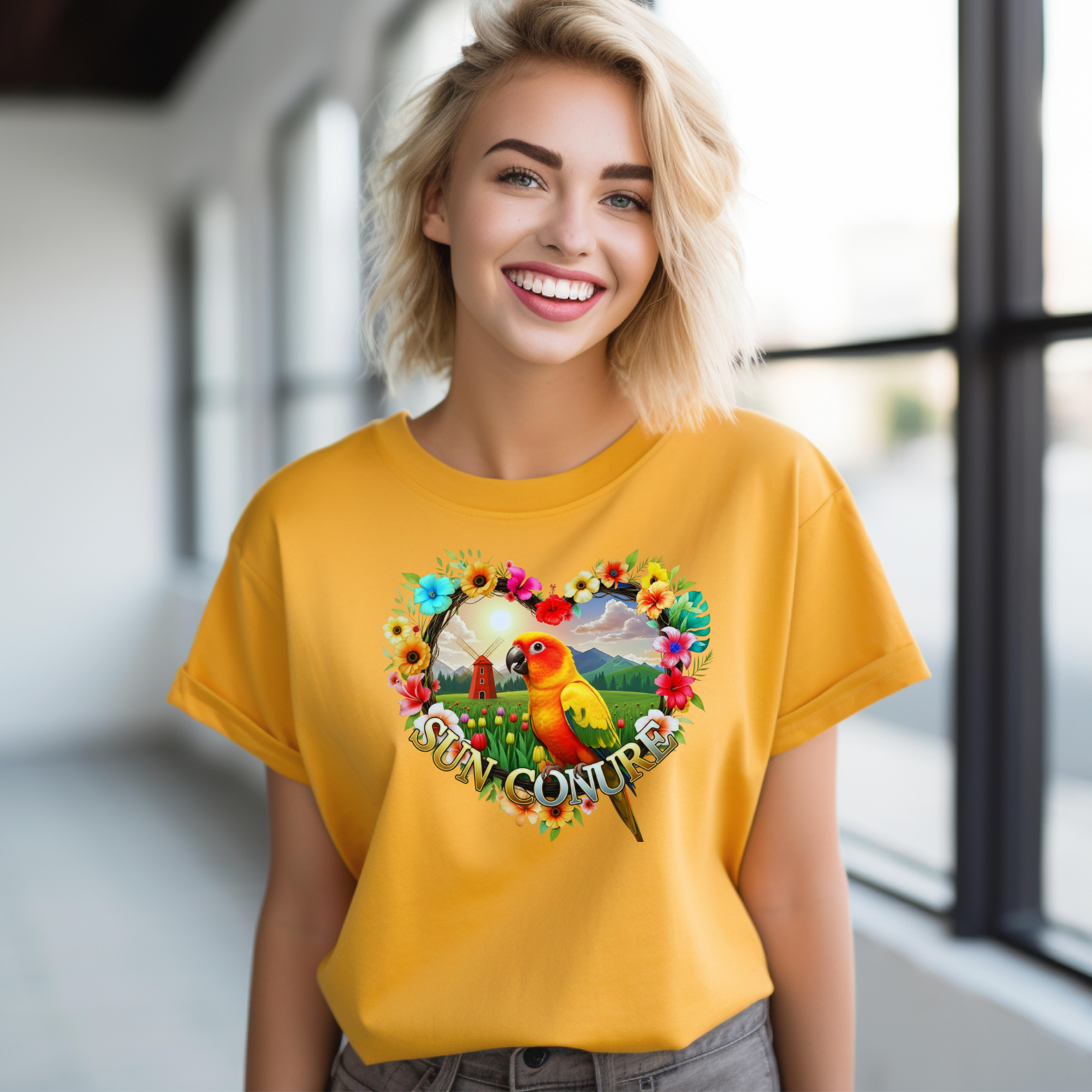 Sun Conure Floral T-Shirt