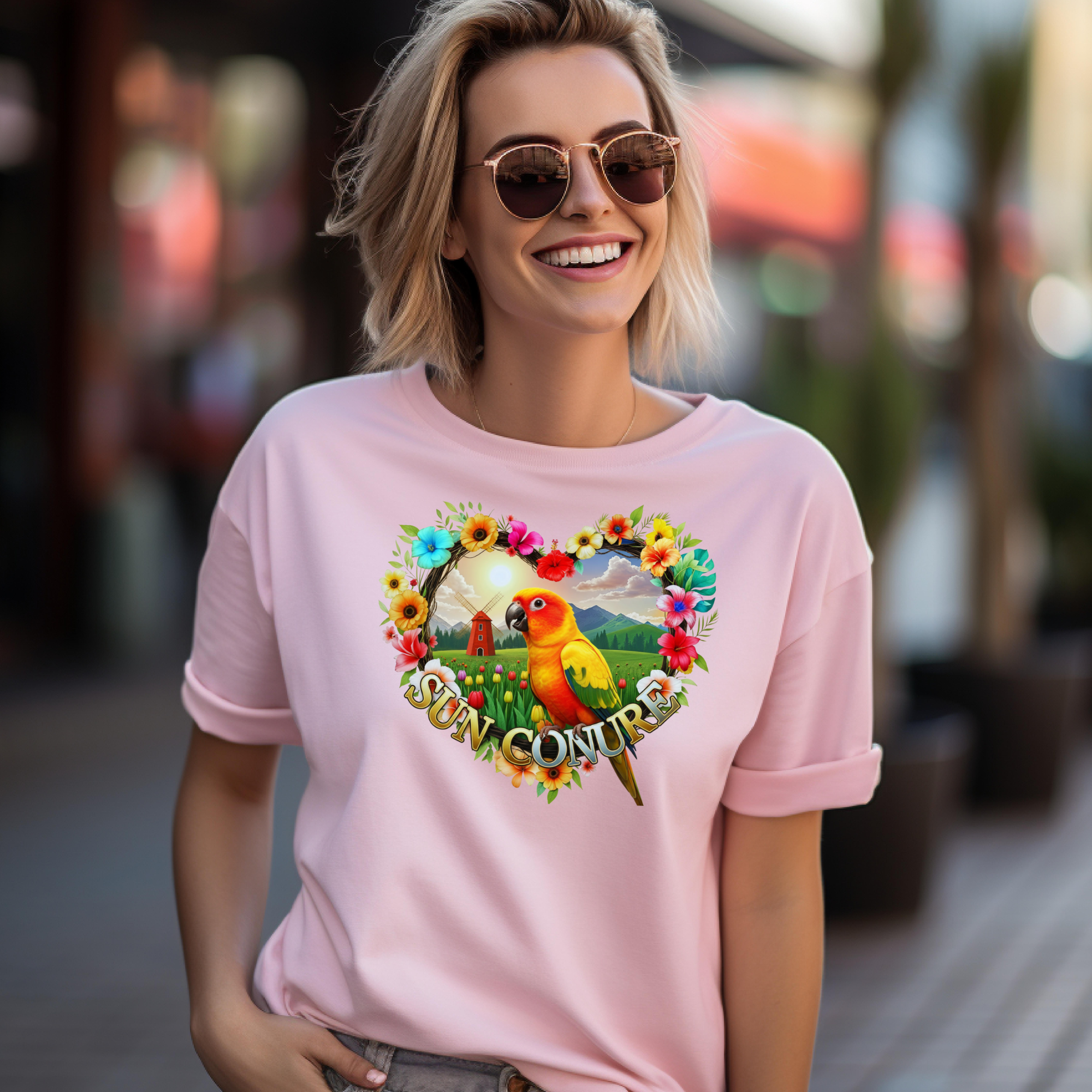 Sun Conure Floral T-Shirt