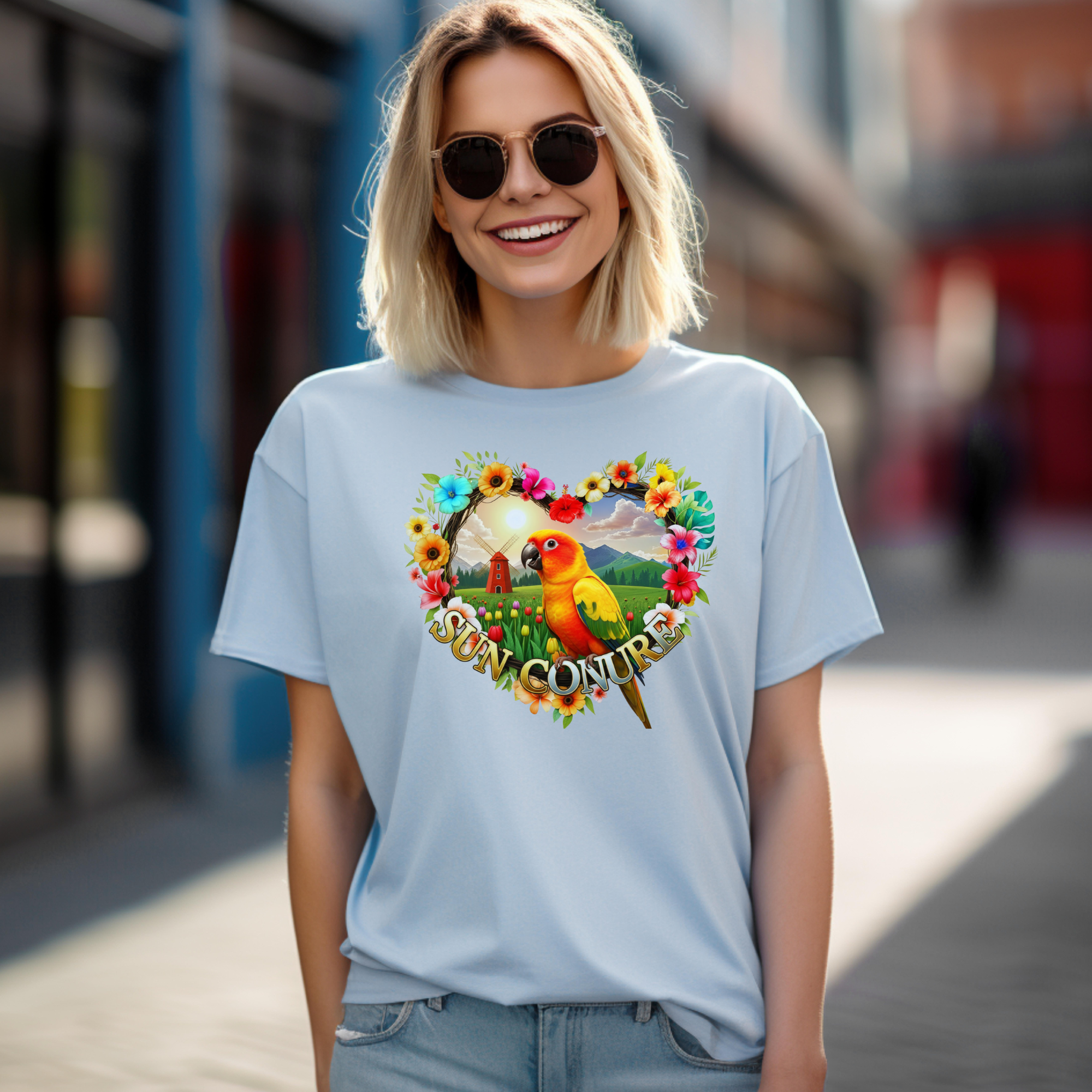 Sun Conure Floral T-Shirt