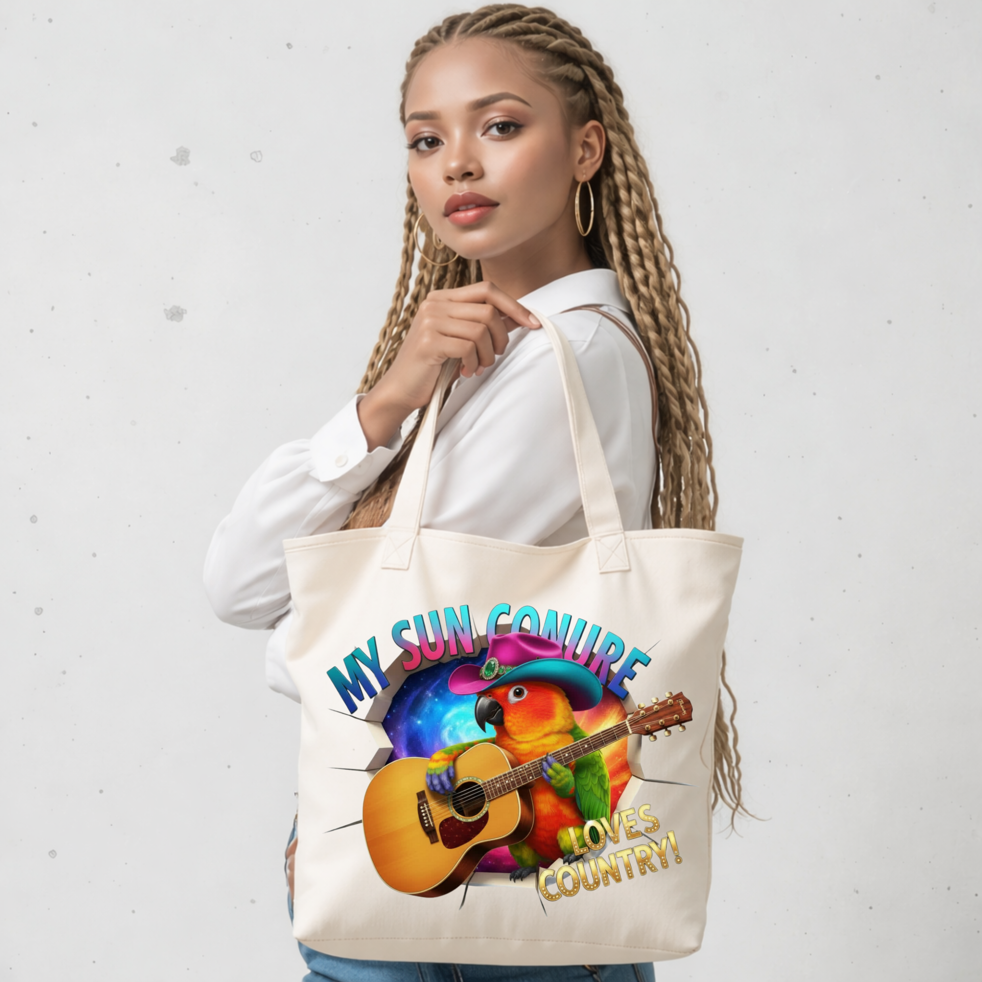 Sun Conure Breakthrough Tote Bag