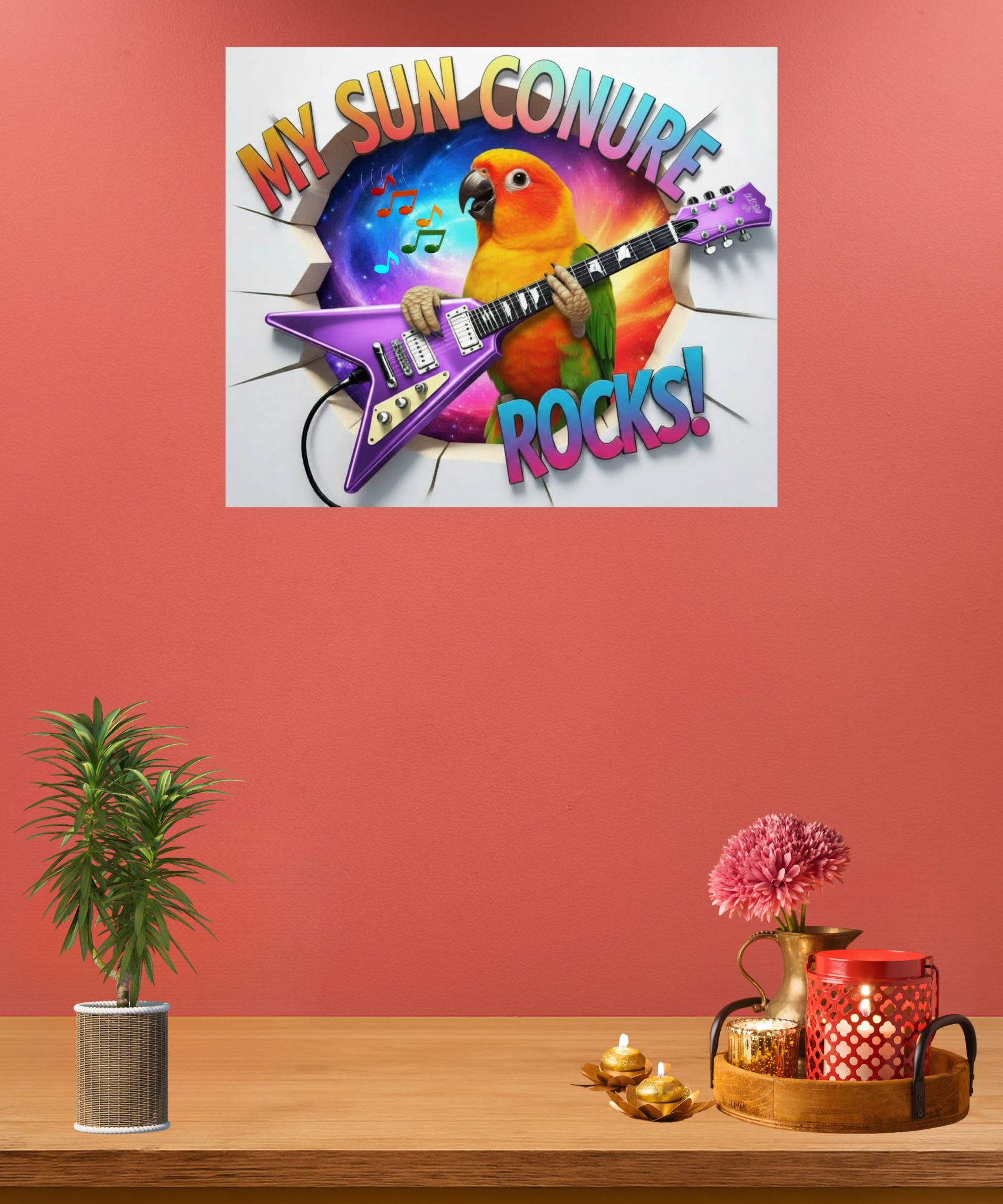 Sun Conure Breakthrough Wall-Hanging