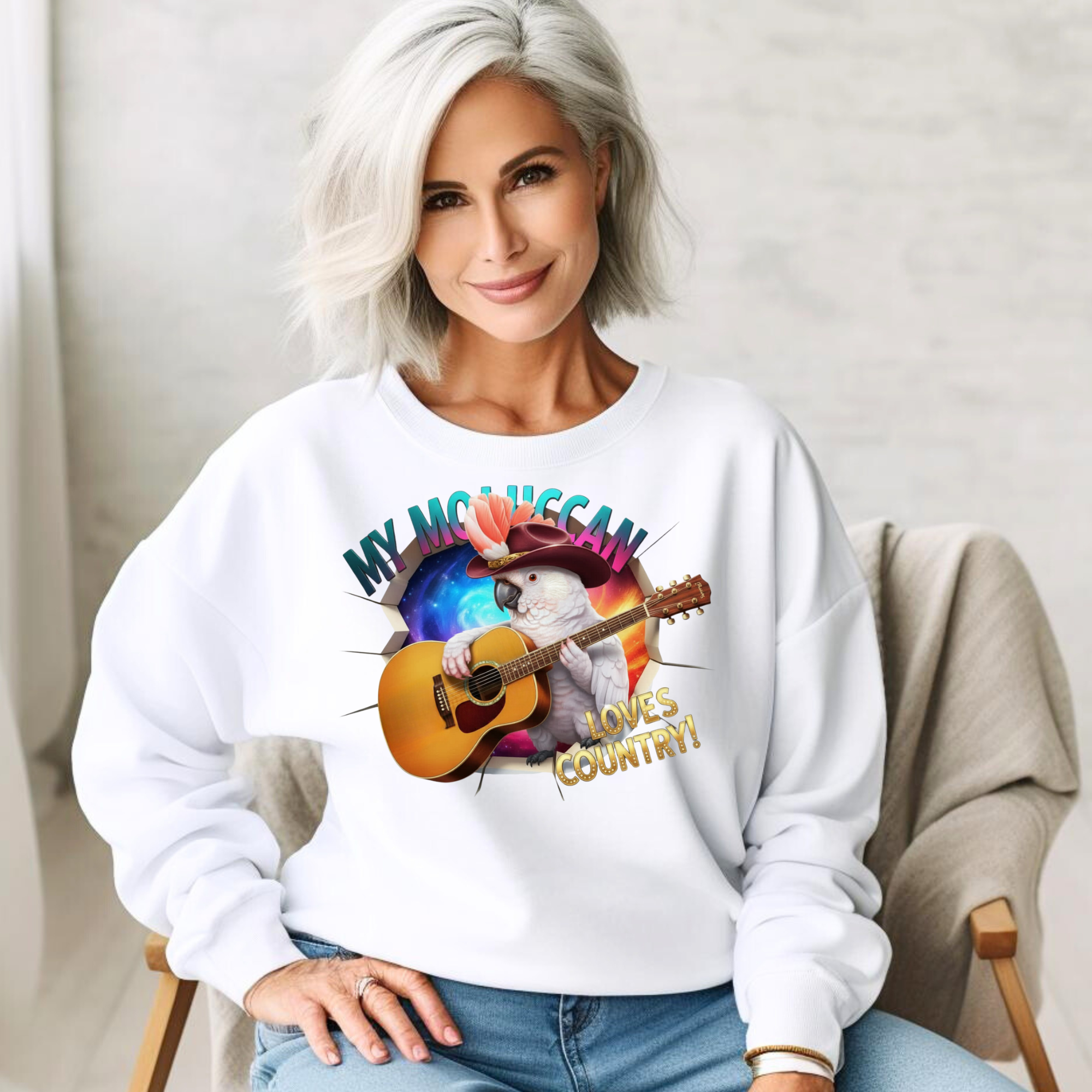 Moluccan Cockatoo Breakthrough Sweatshirt