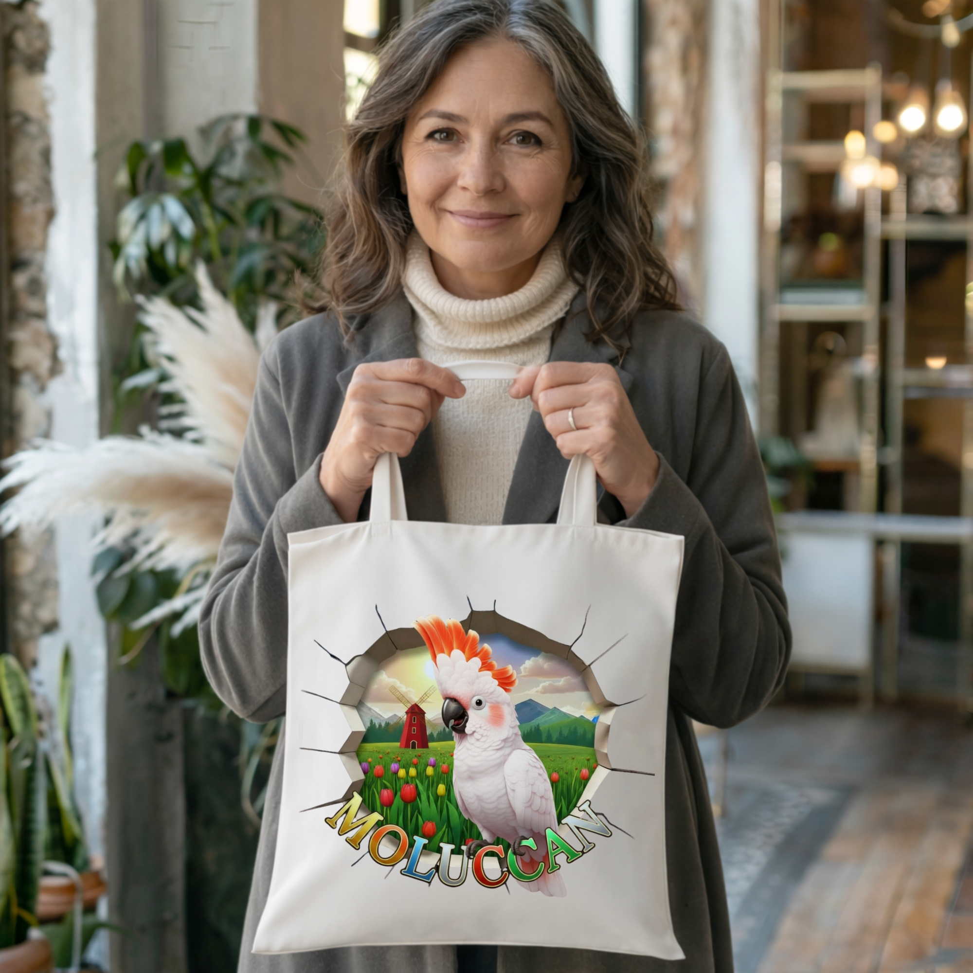 Moluccan Nature Scene Tote Bag