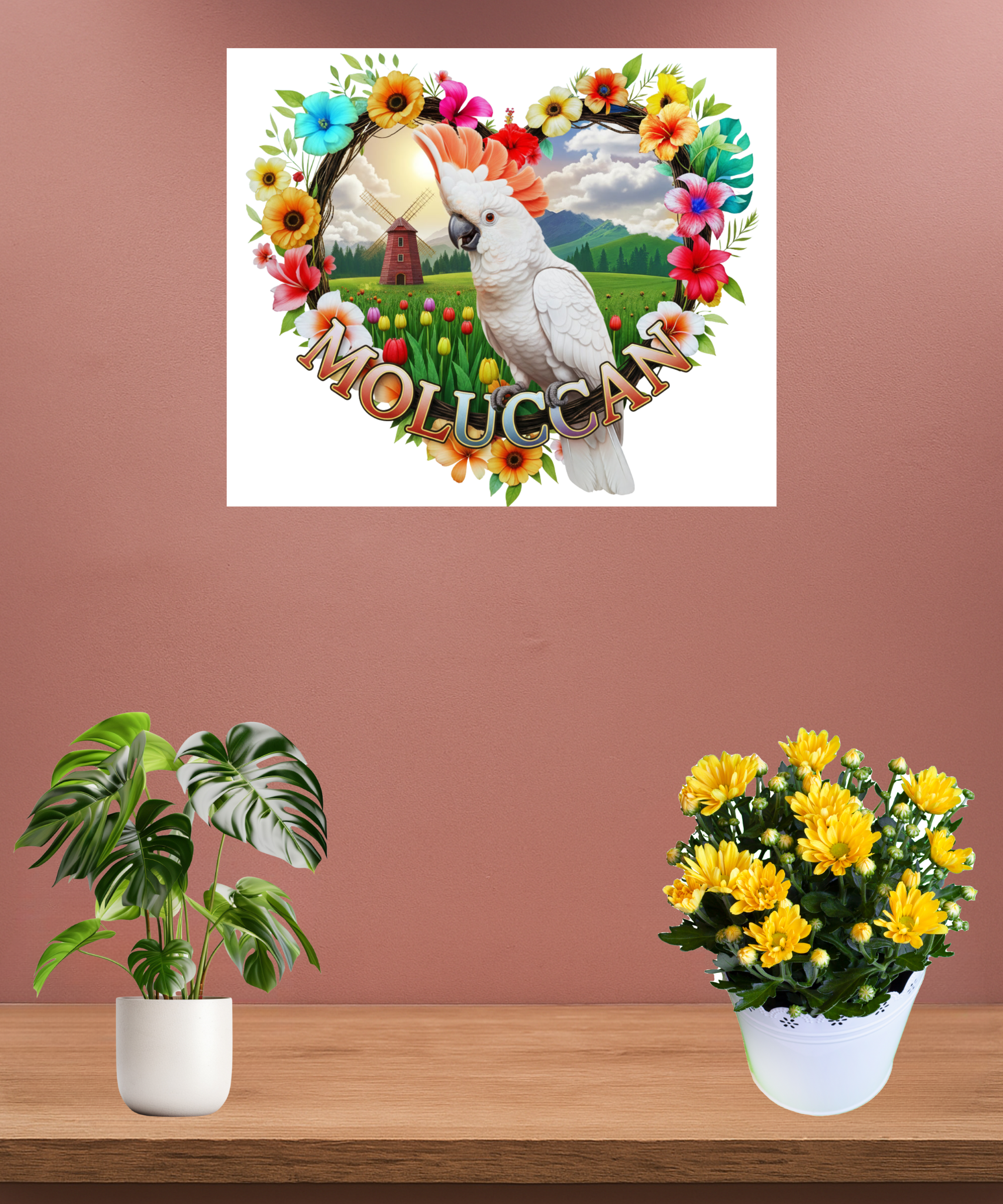 Moluccan Garden Scene Wall-Hanging