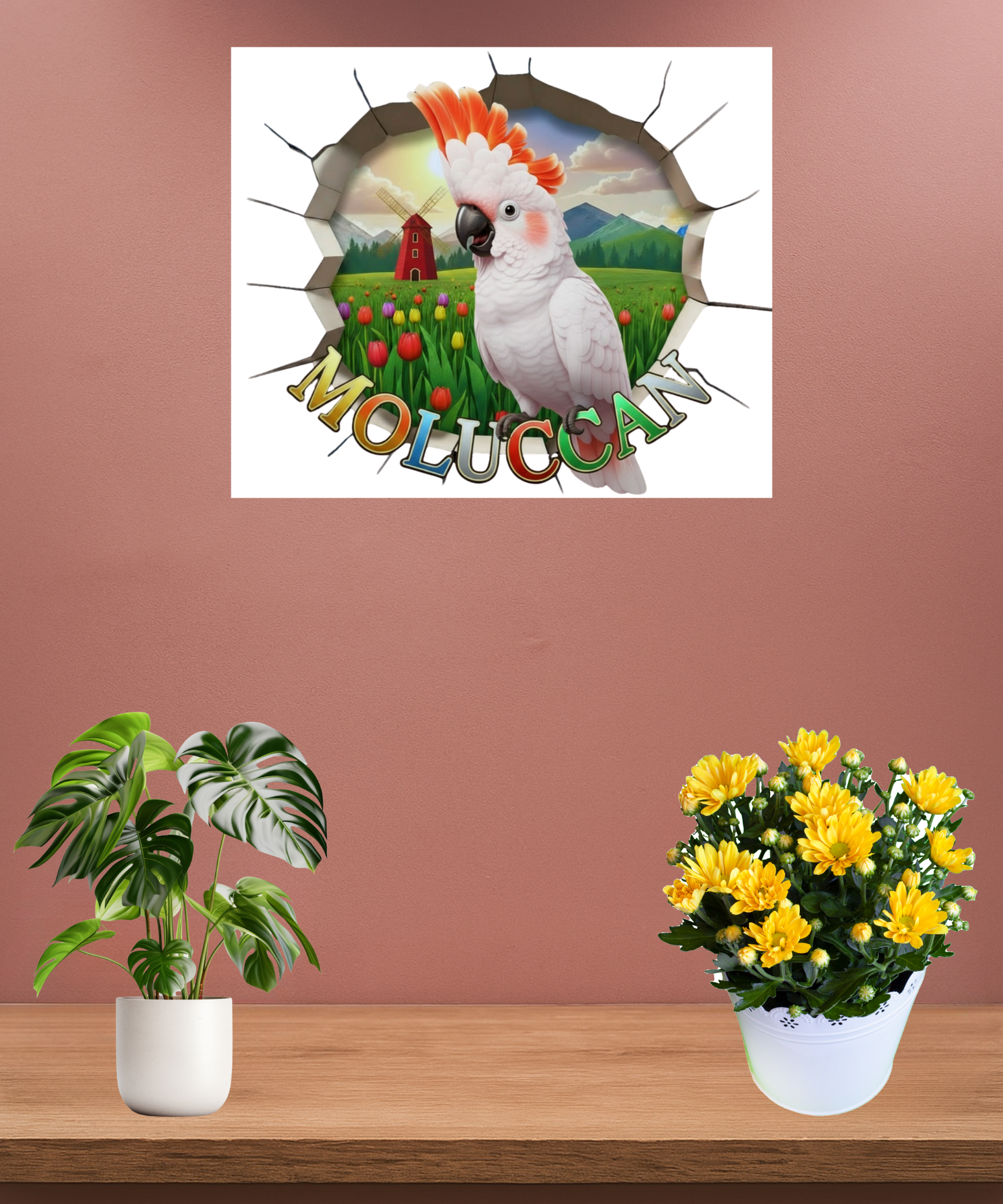 Moluccan Floral Wall-Hanging
