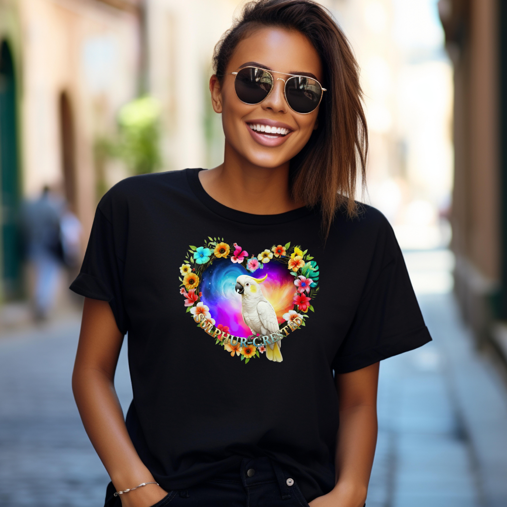 Sulphur Crested Flower Heart T-Shirt