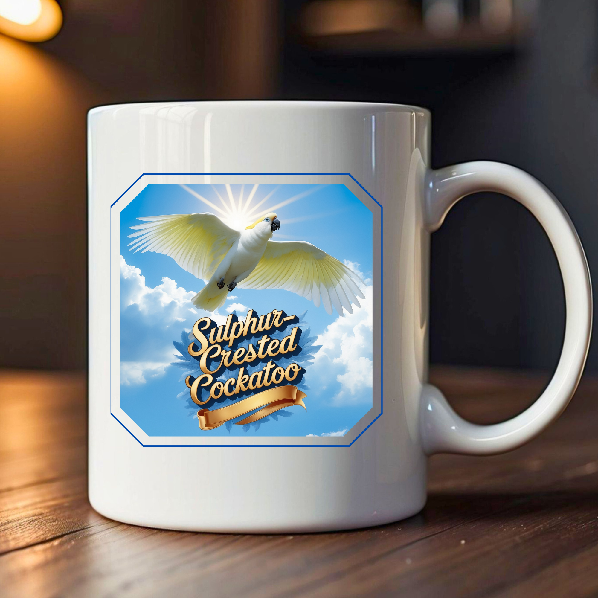 Sulphur Crested Cockatoo Sky Mug