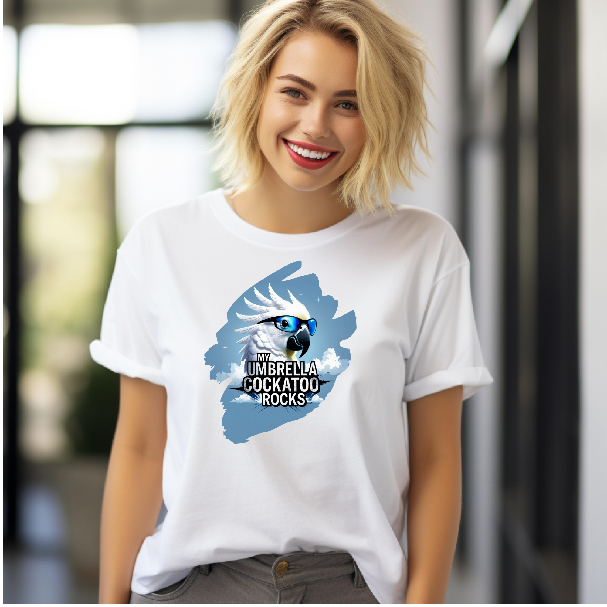 Umbrella Cockatoo Rocks T-Shirt