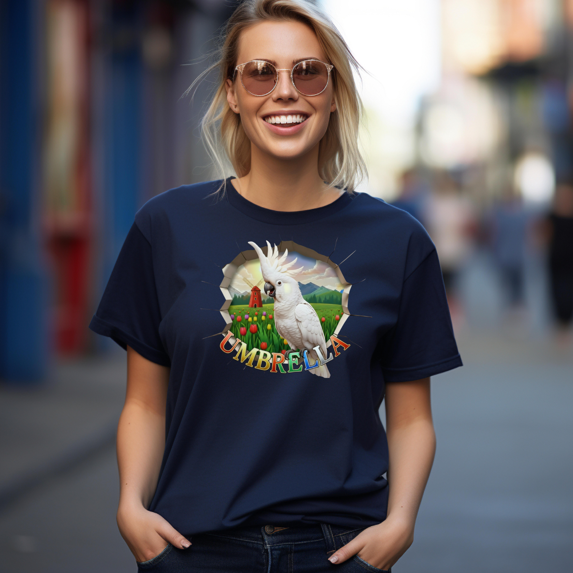 Umbrella Nature Scene T-Shirt