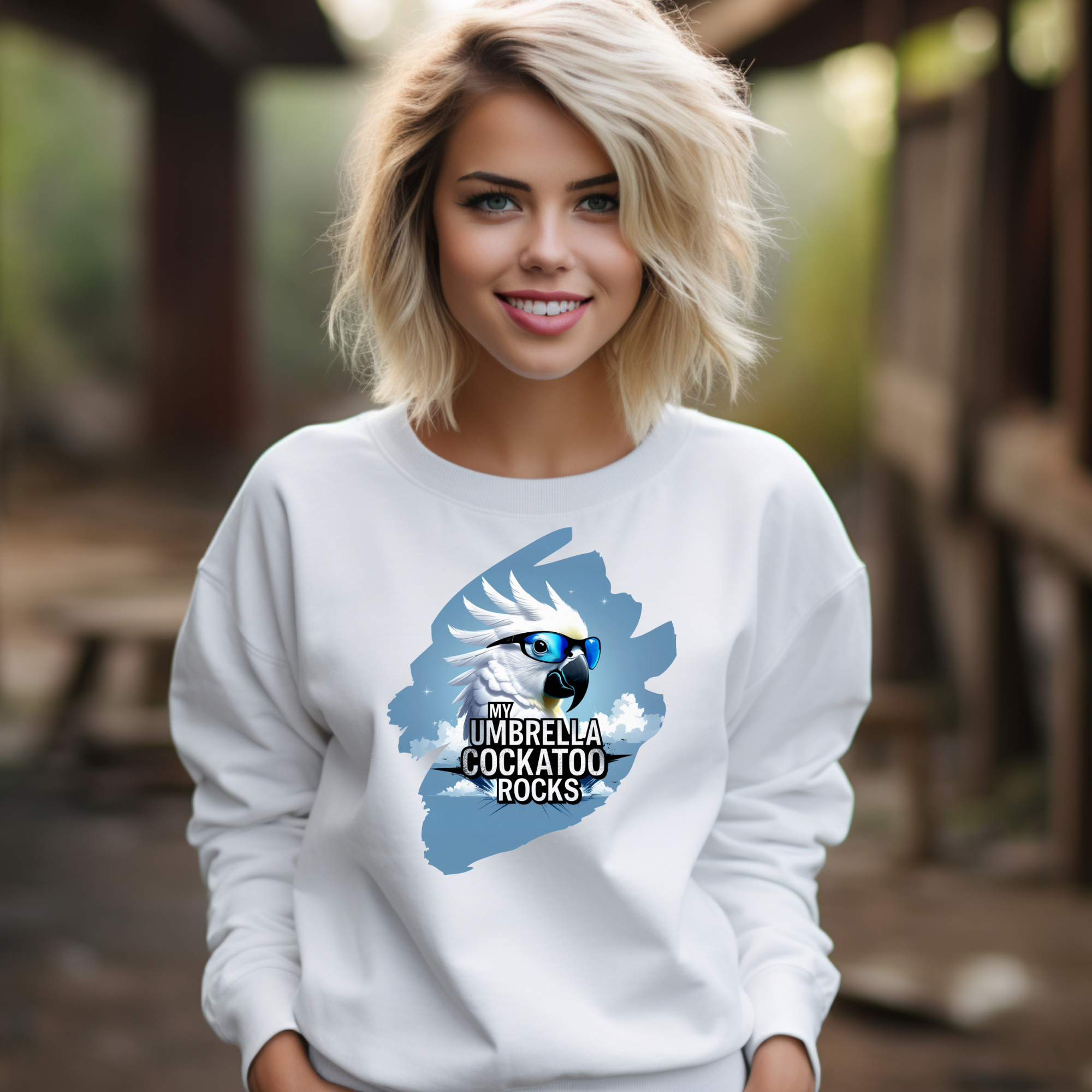 Umbrella Cockatoo Rocks Sweatshirt