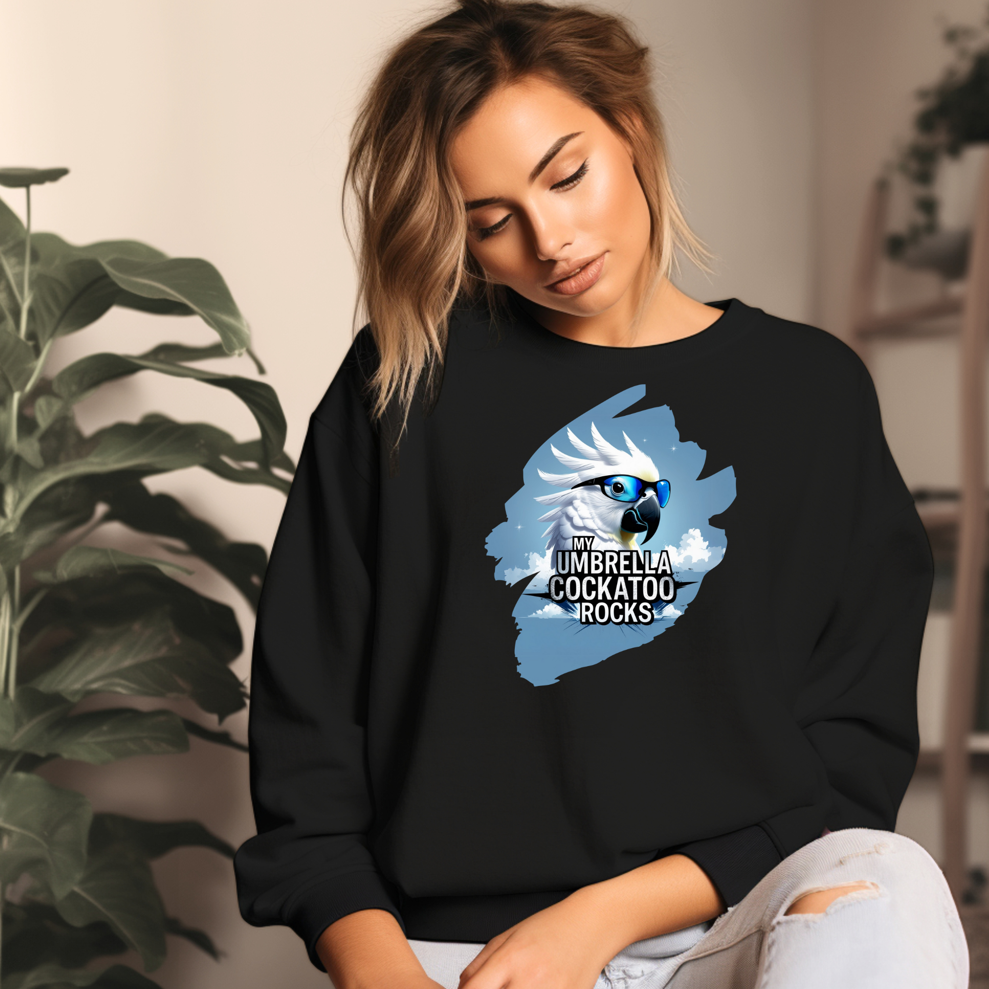 Umbrella Cockatoo Rocks Sweatshirt