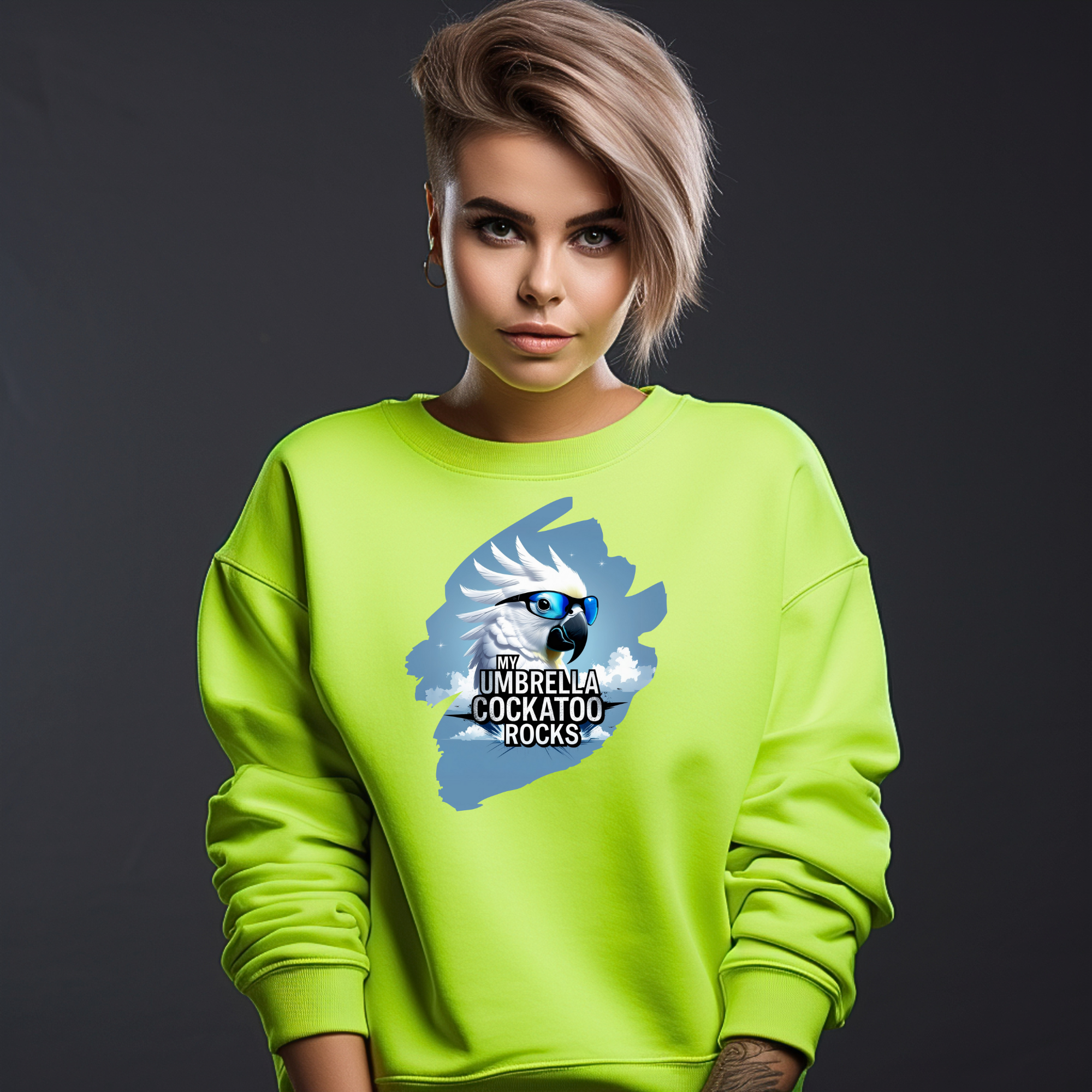 Umbrella Cockatoo Rocks Sweatshirt