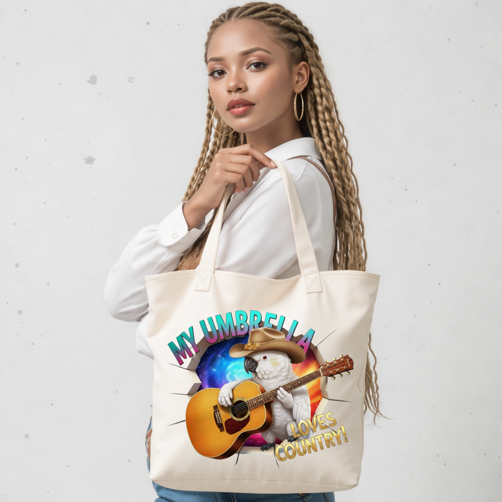 Umbrella Cockatoo Breakthrough Tote Bag