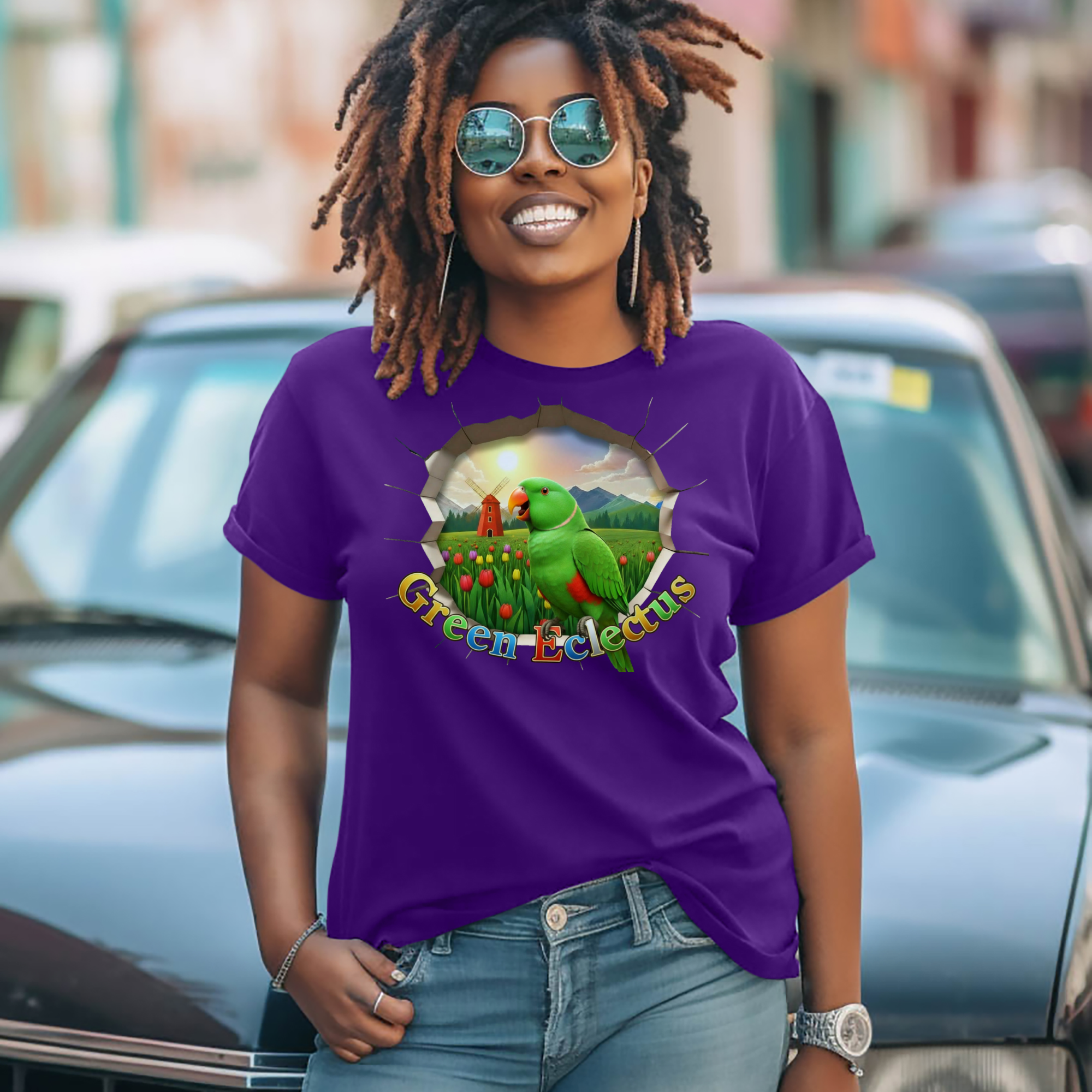 Green Eclectus Parrot T-Shirt