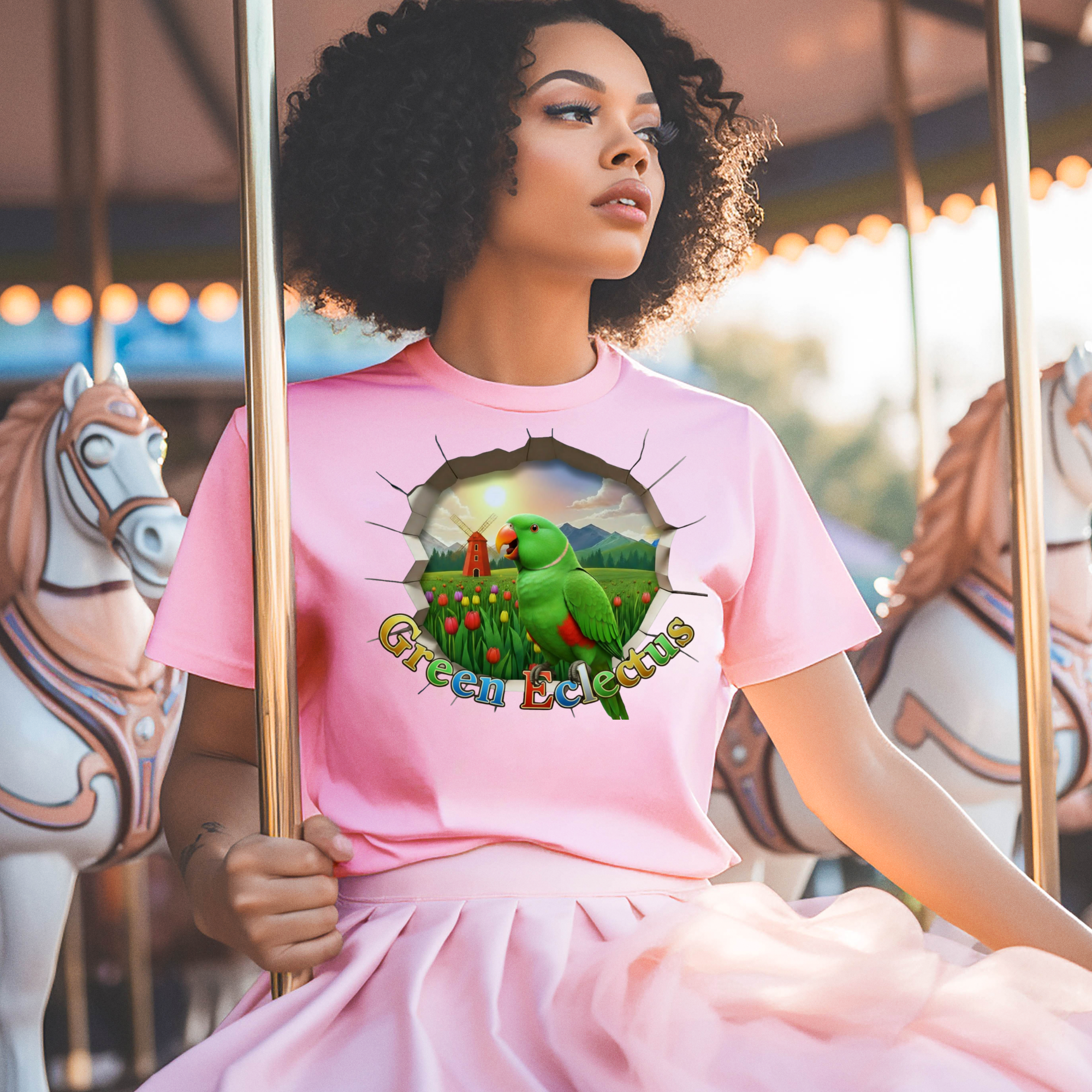 Green Eclectus Parrot T-Shirt