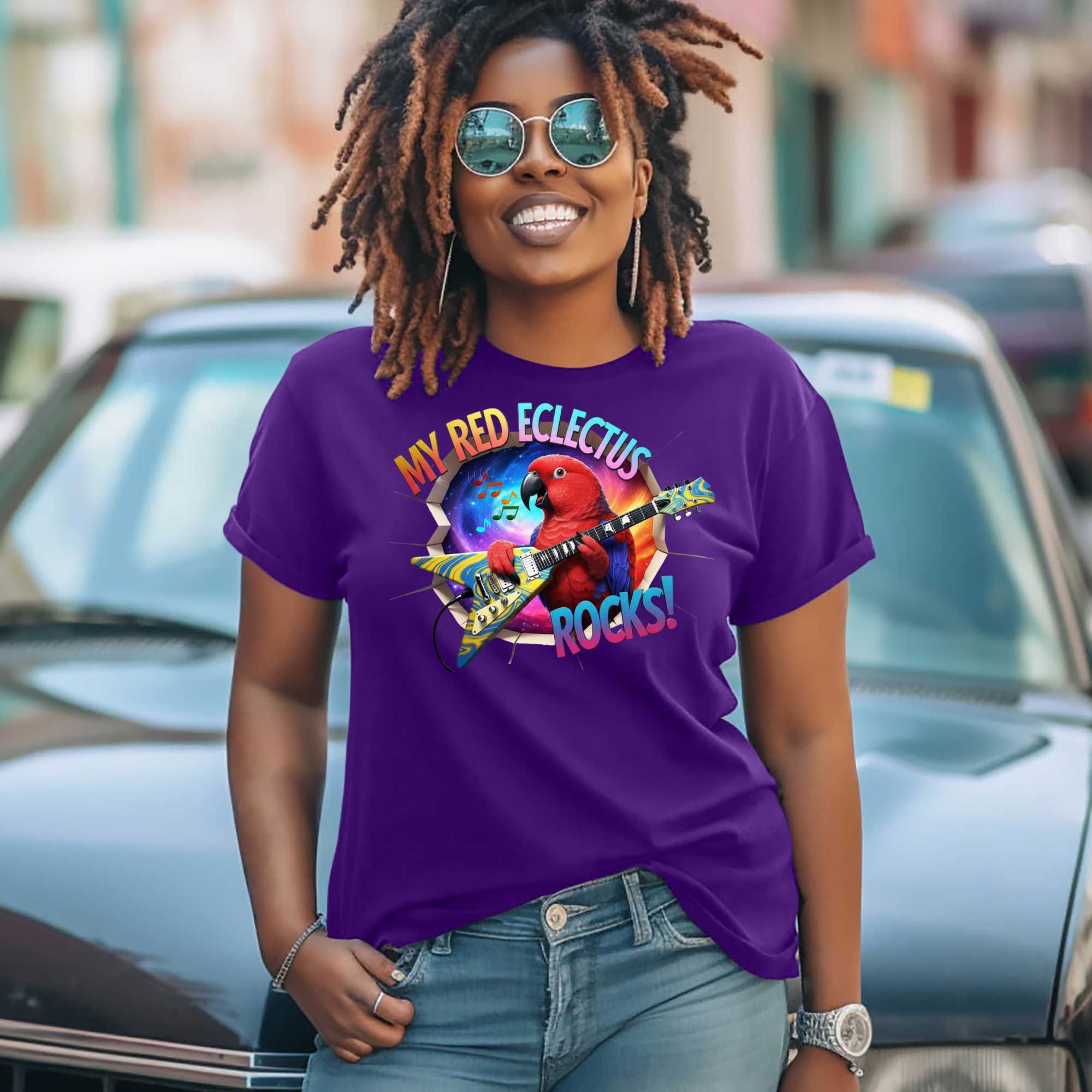 Red Eclectus Rocks T-Shirt
