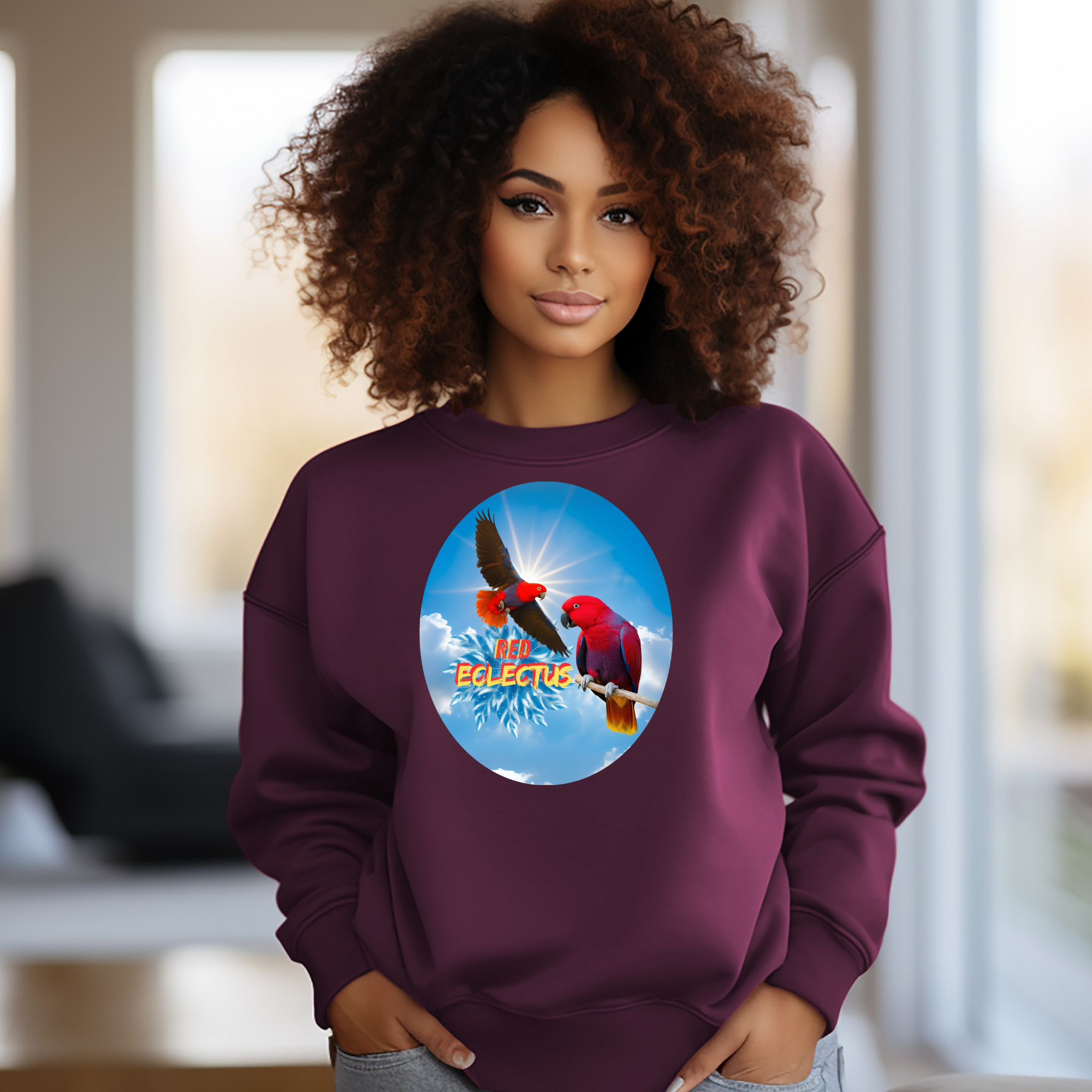 Red Eclectus Sweatshirt