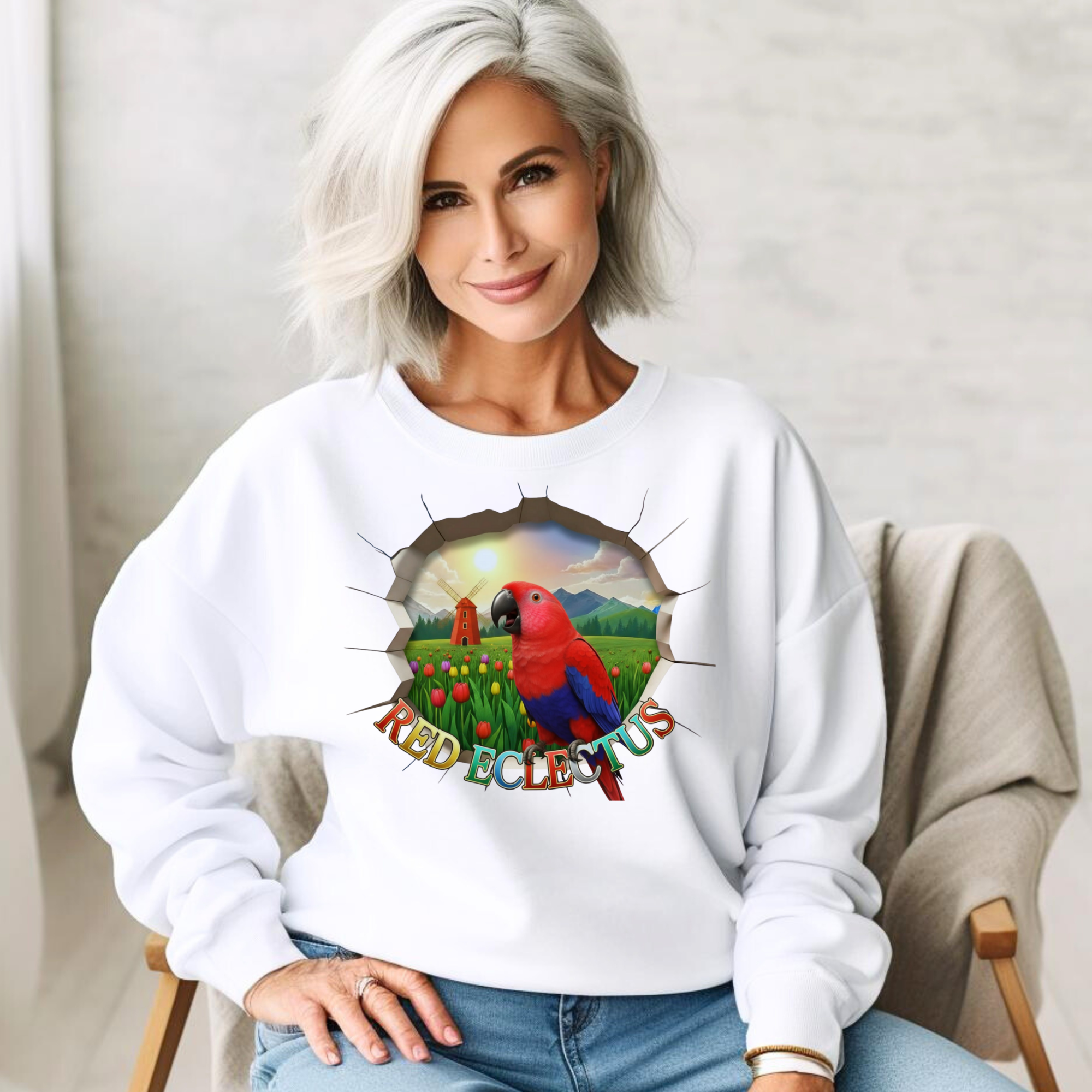 Red Eclectus Breakthrough Sweatshirt