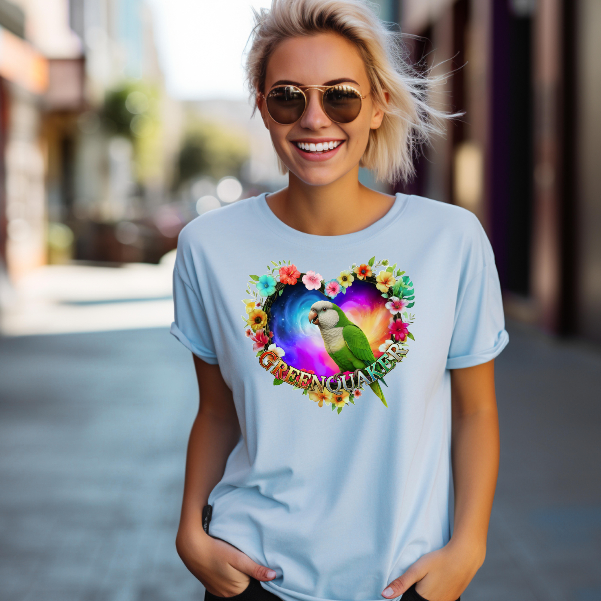 Colorful Green Quaker T-Shirt