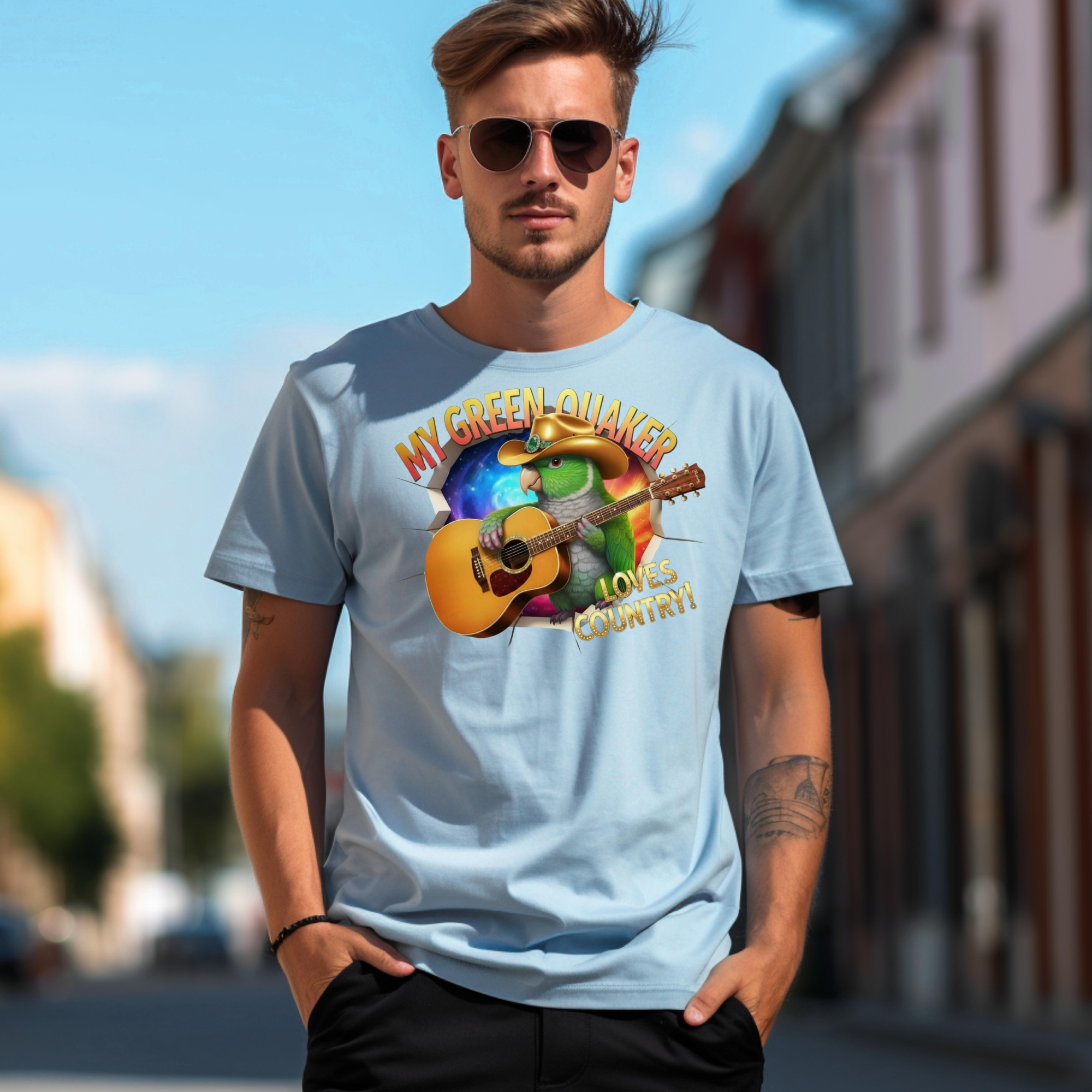Green Quaker Loves Country T-Shirt
