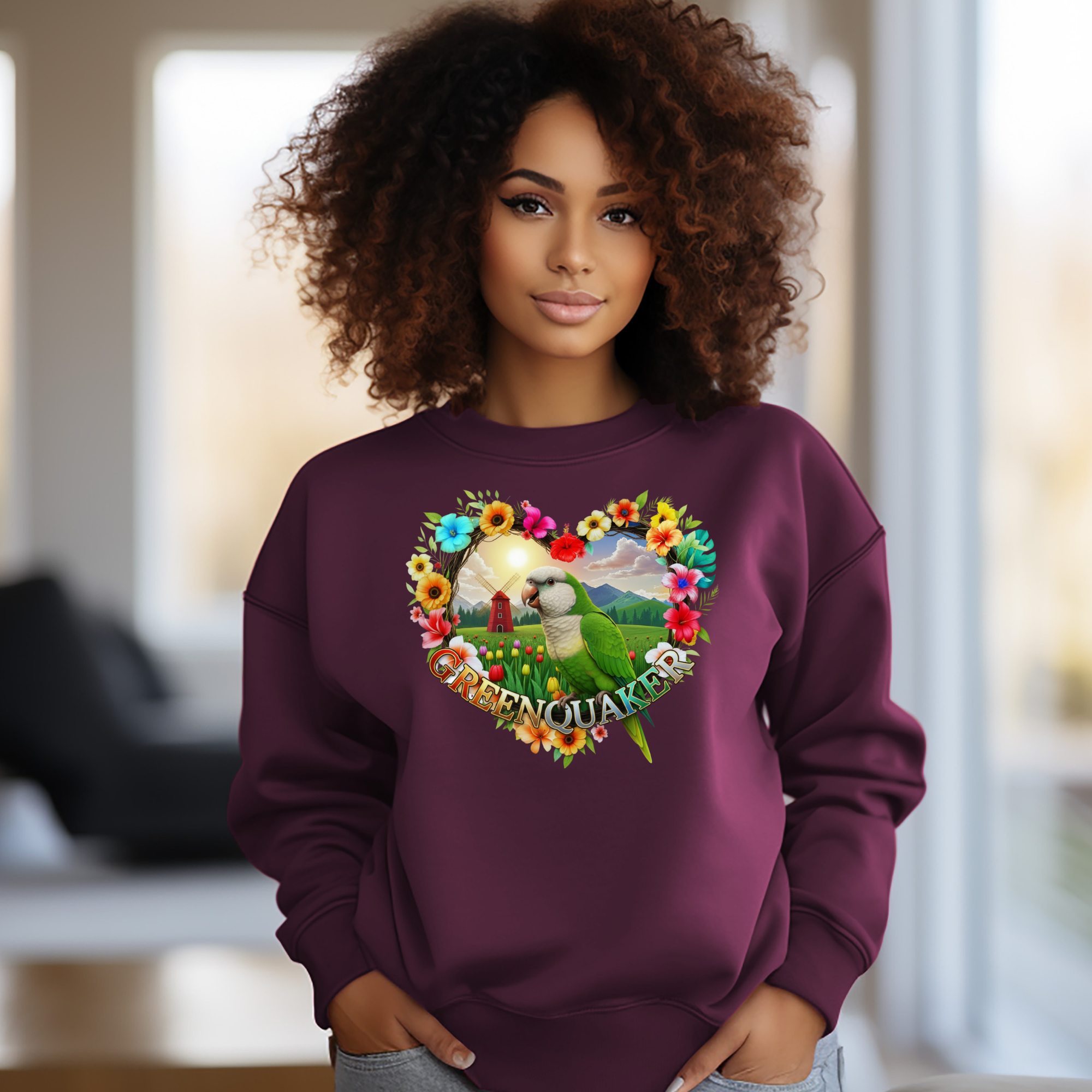Green Quaker Art Sweatshirt