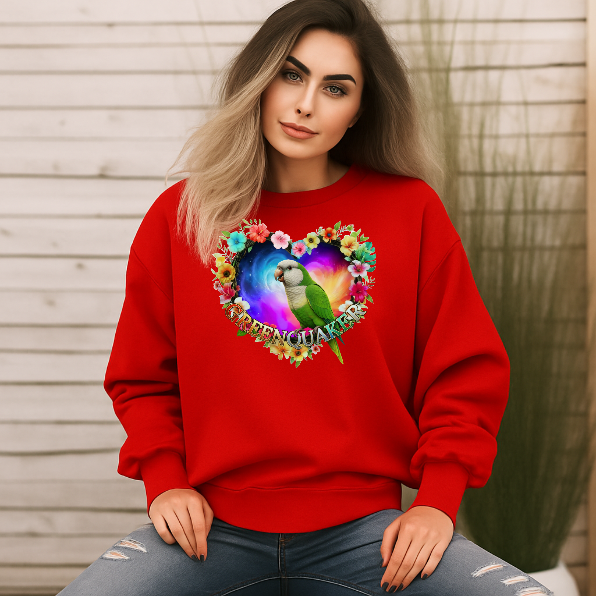 Cute Green Quaker Sweatshirt