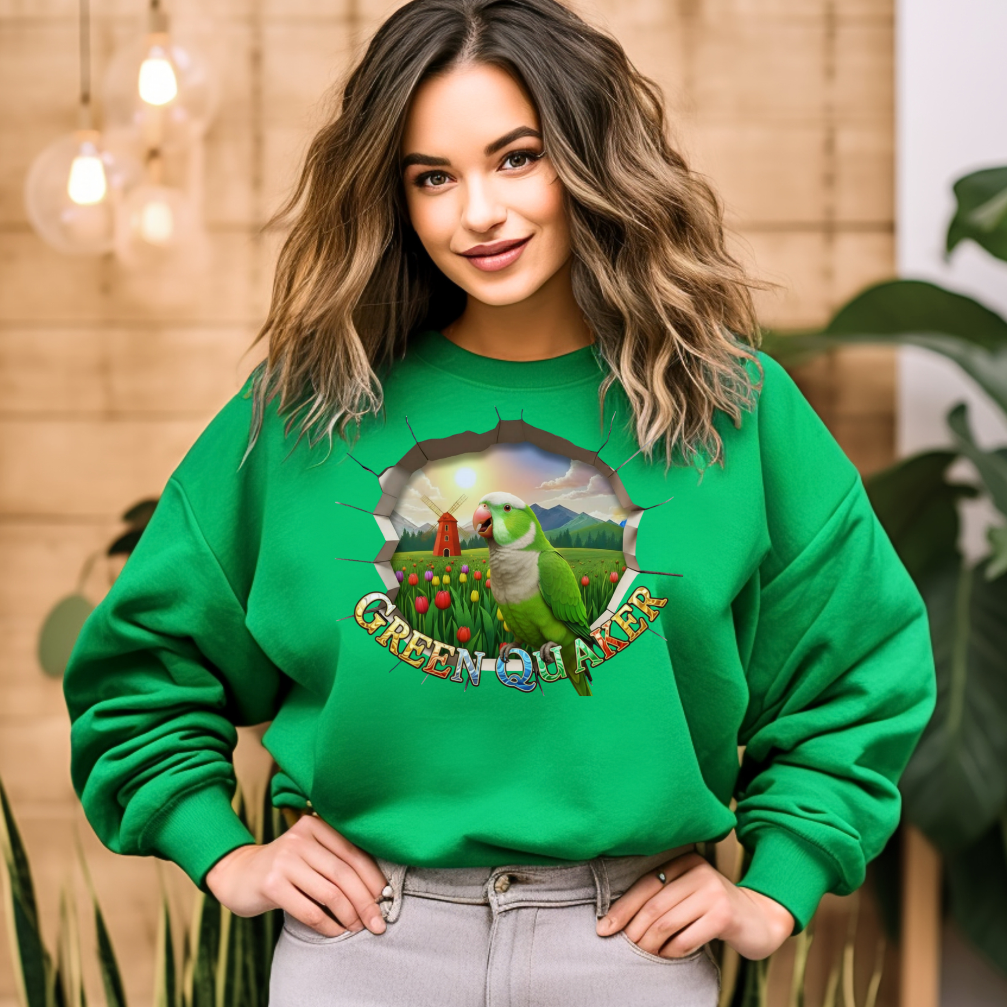 Green Quaker Nature Sweatshirt