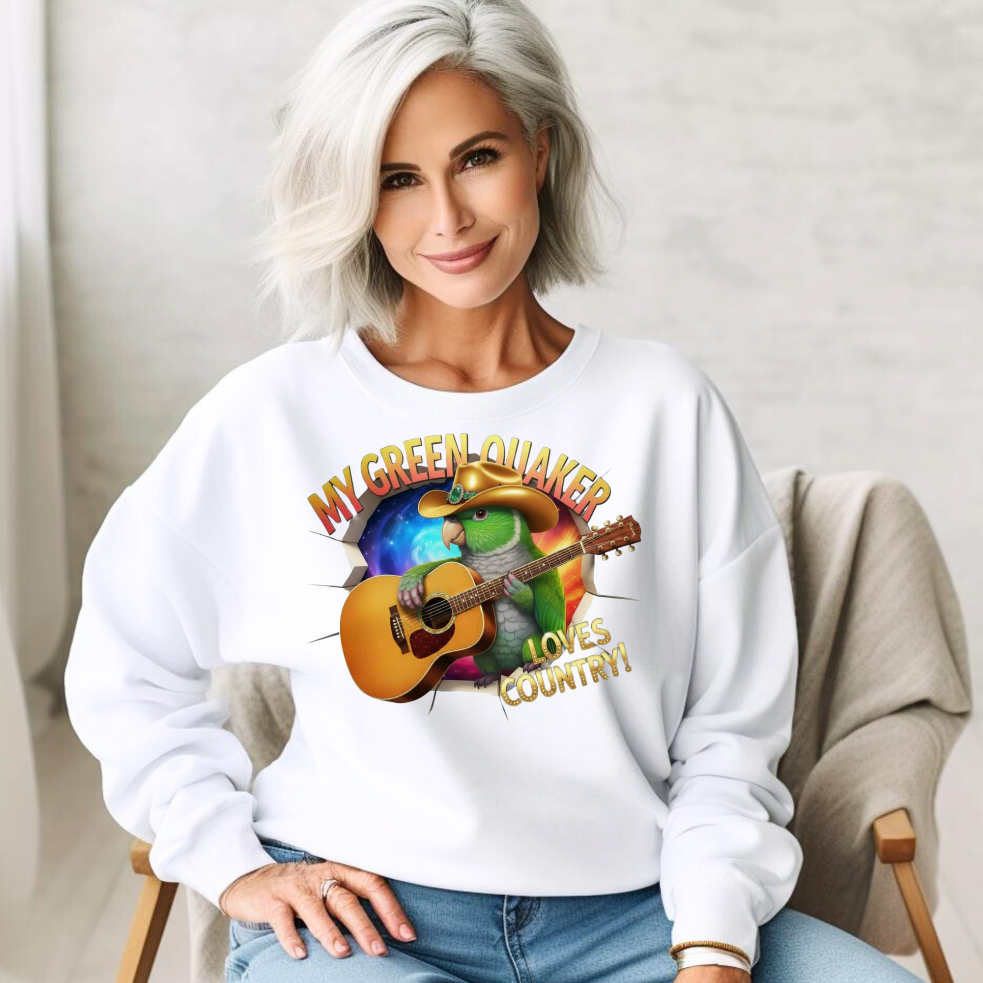 Green Quaker Loves Country Sweatshirt